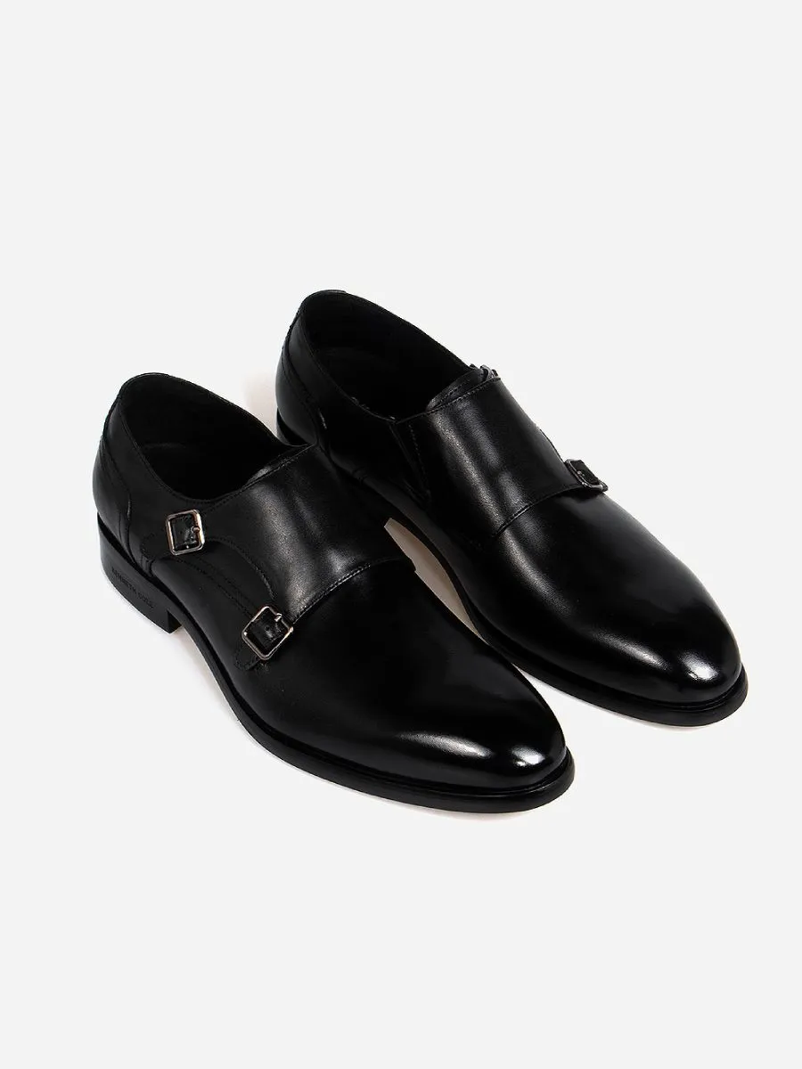 KENNETH COLE MEN'S MONK SHOES JOSEPH / BLACK