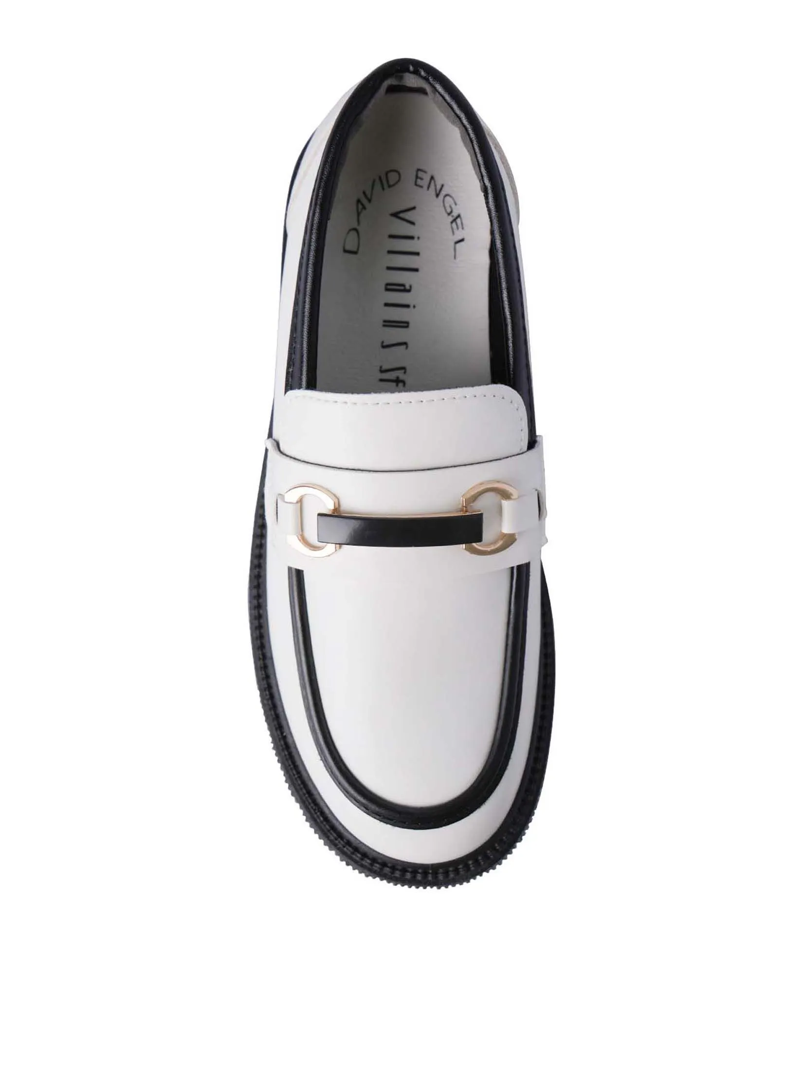 VILLAINS SF LOFTY Chunky Loafers WHITE