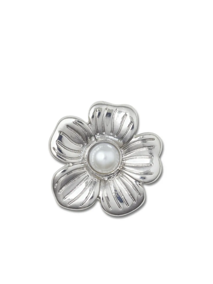 CROCS JIBBITZ™ SILVER MONOCHROME DAISY 2