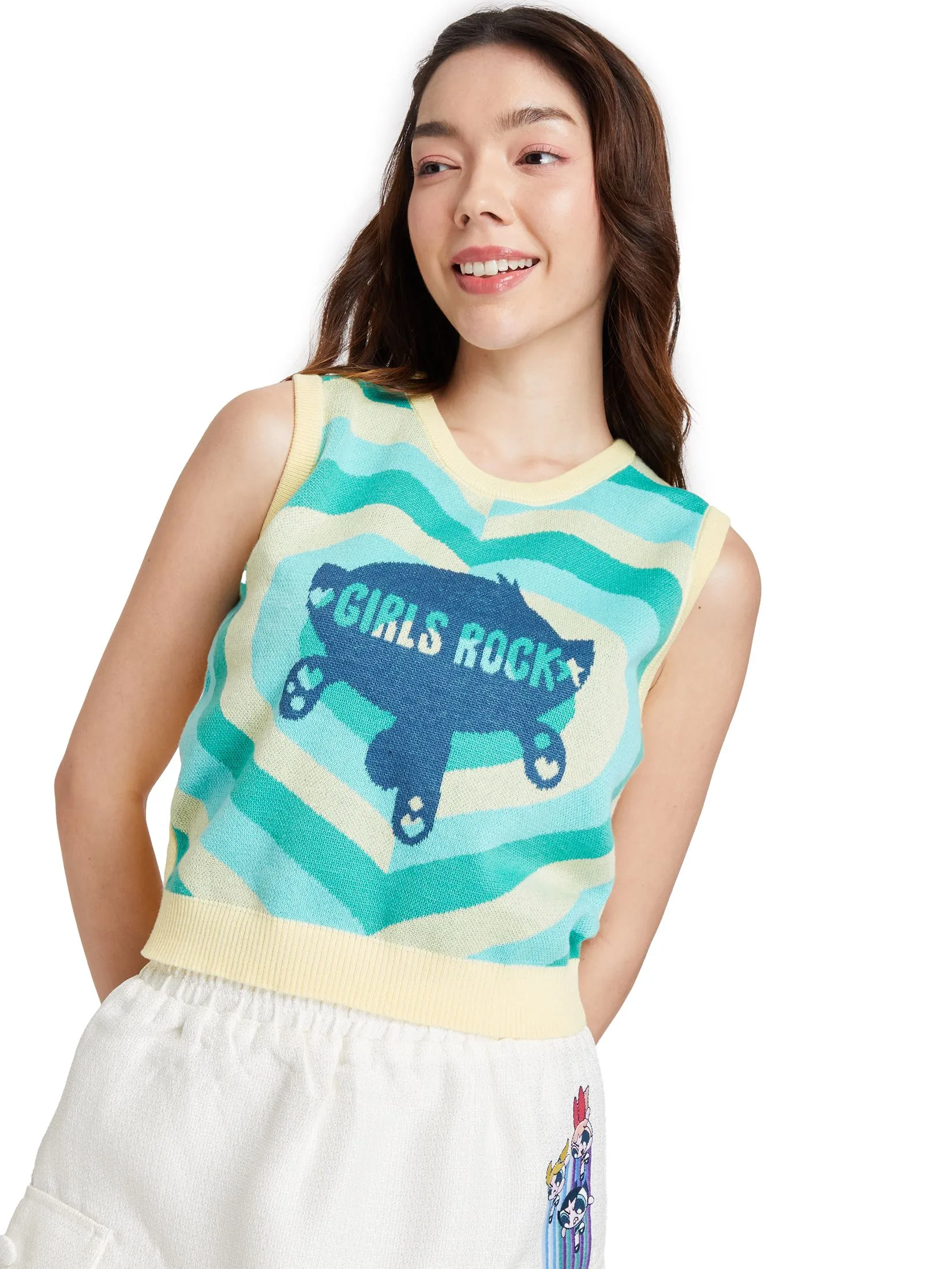 LOLITA Women Blouse Sleeveless The PowerPuff Girls