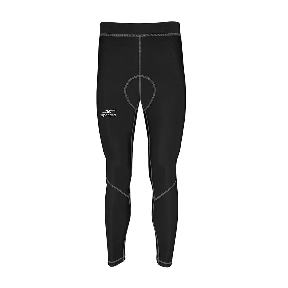 SPANDEX Black/Grey-CPL002-Cycling Long Pant Get Pad