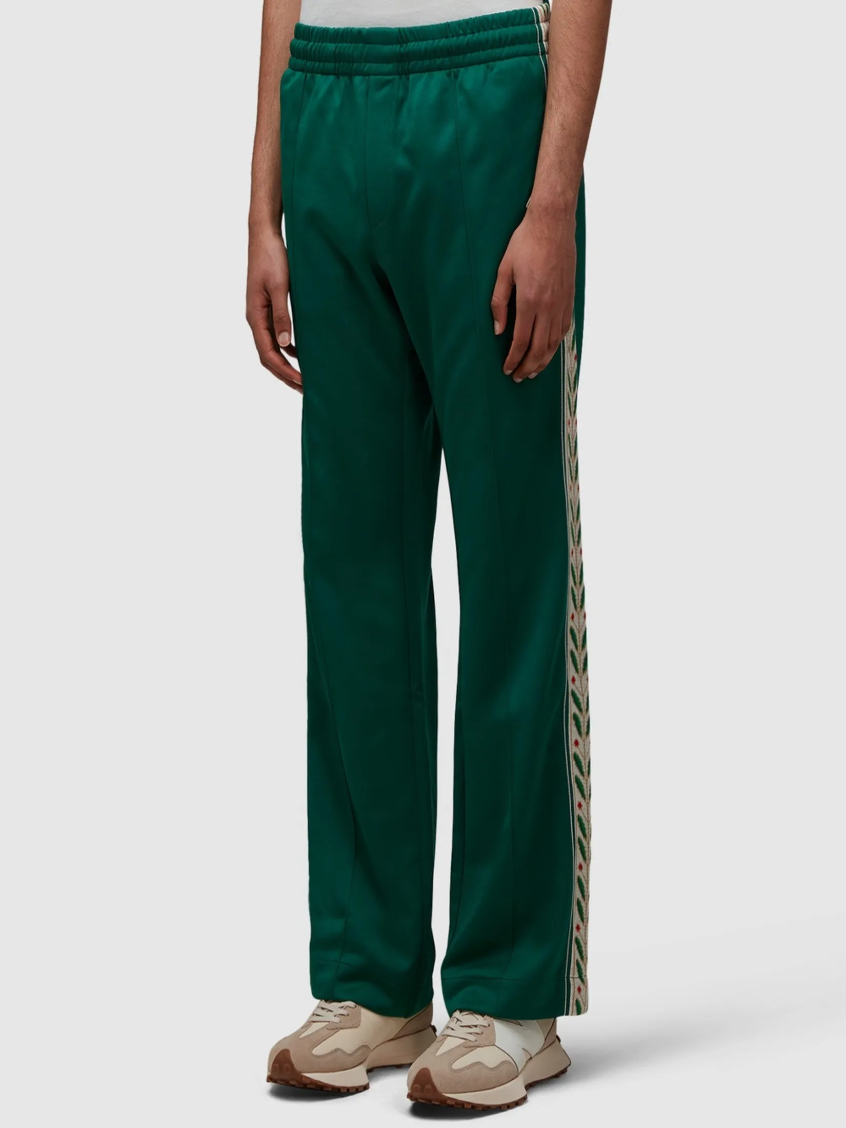 CASABLANCA WOMEN LAUREL TAPE PANELLED SWEATPANTS IN LAUREL LOGO