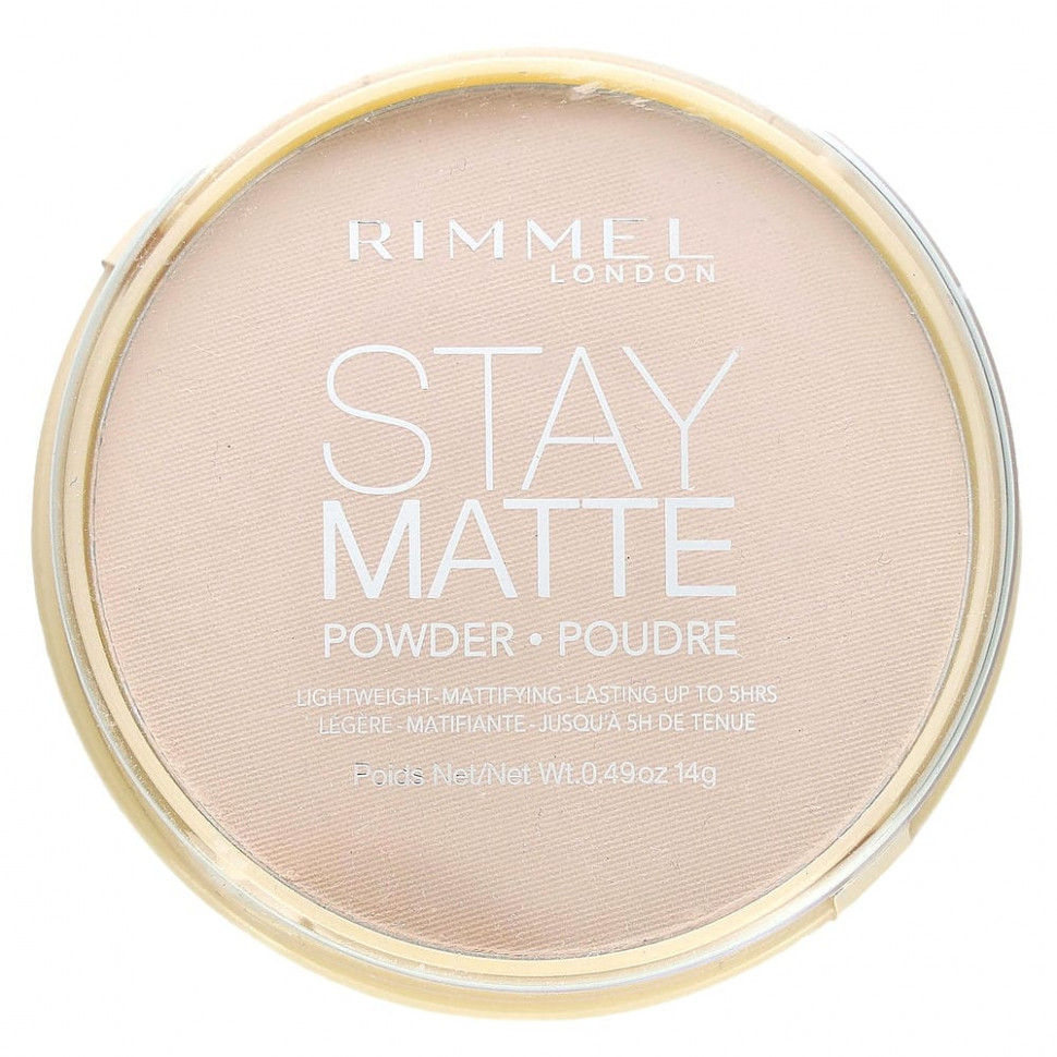 Rimmel London, Матовая пудра Stay Matte Powder, 003 Natural, 0,49 унции (14 г)