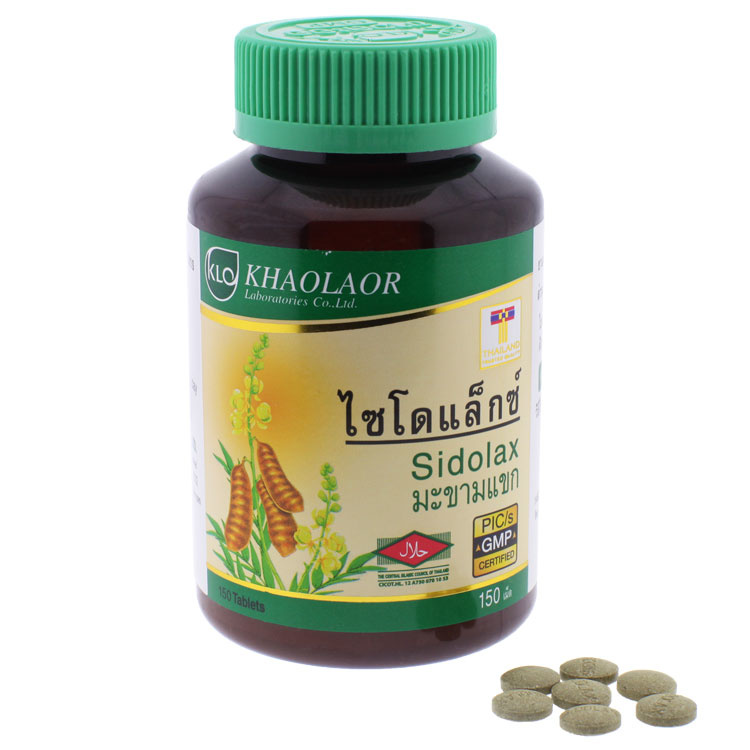 Сидолакс (Sidolax) - Экстракт Сенны Александрийской Khaolaor 150 таблеток
