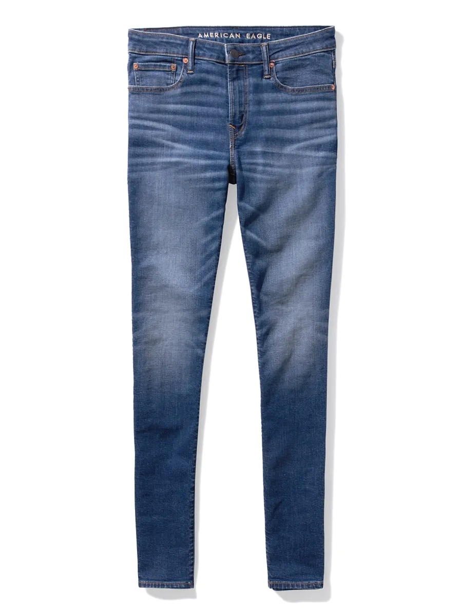 AMERICAN EAGLE MEN INTL EXCLUSIVE DARK CLEAN SKINNY FIT 936 MEDIUM WASH