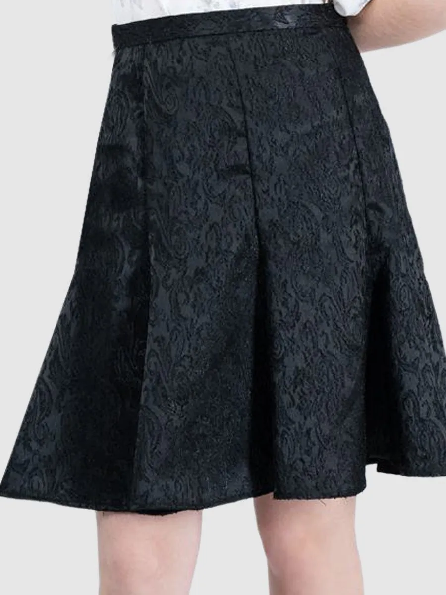 AMILA Women Skirt Jacquard Black