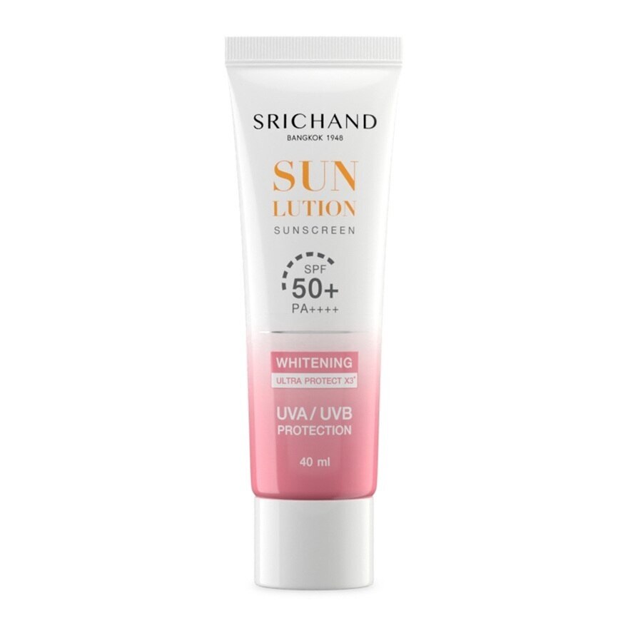 Srichand Sunlution Skin Whitening Sunscreen SPF50+ PA++++ 40ml.