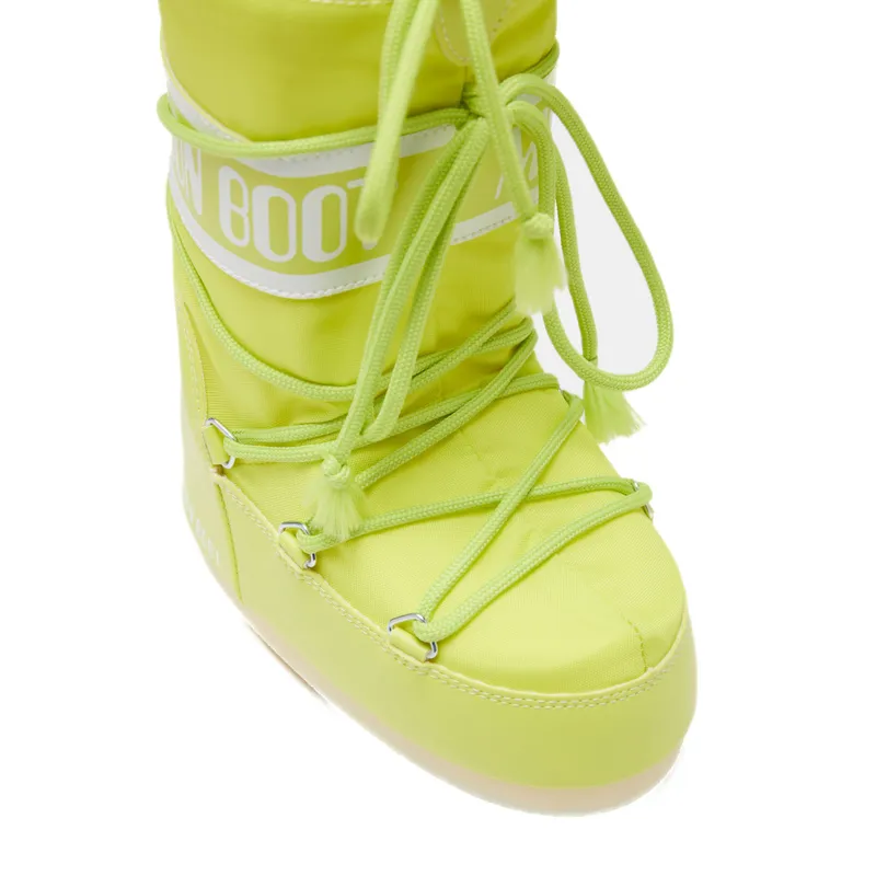 MOON BOOT ICON NYLON IN CYBER LIME