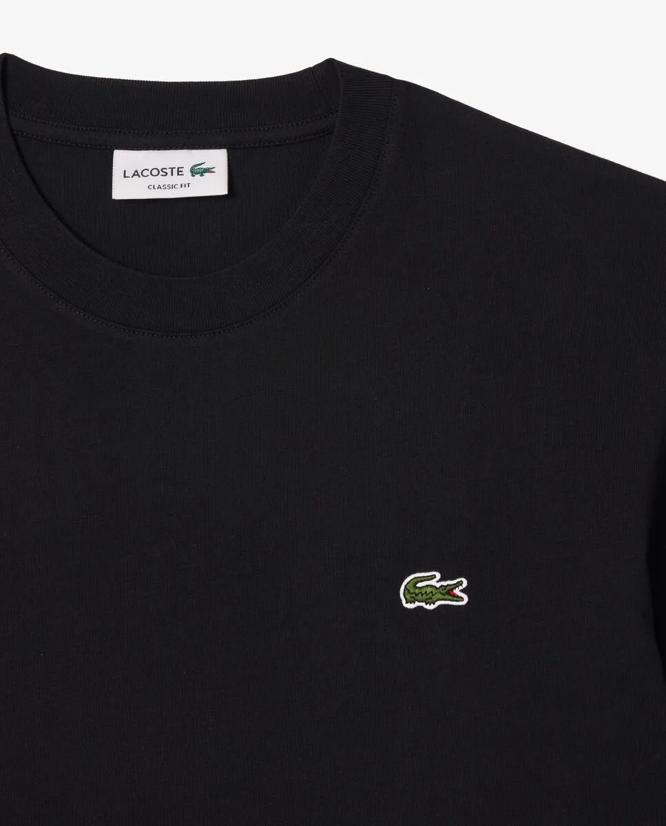 LACOSTE Cotton T-Shirt Black