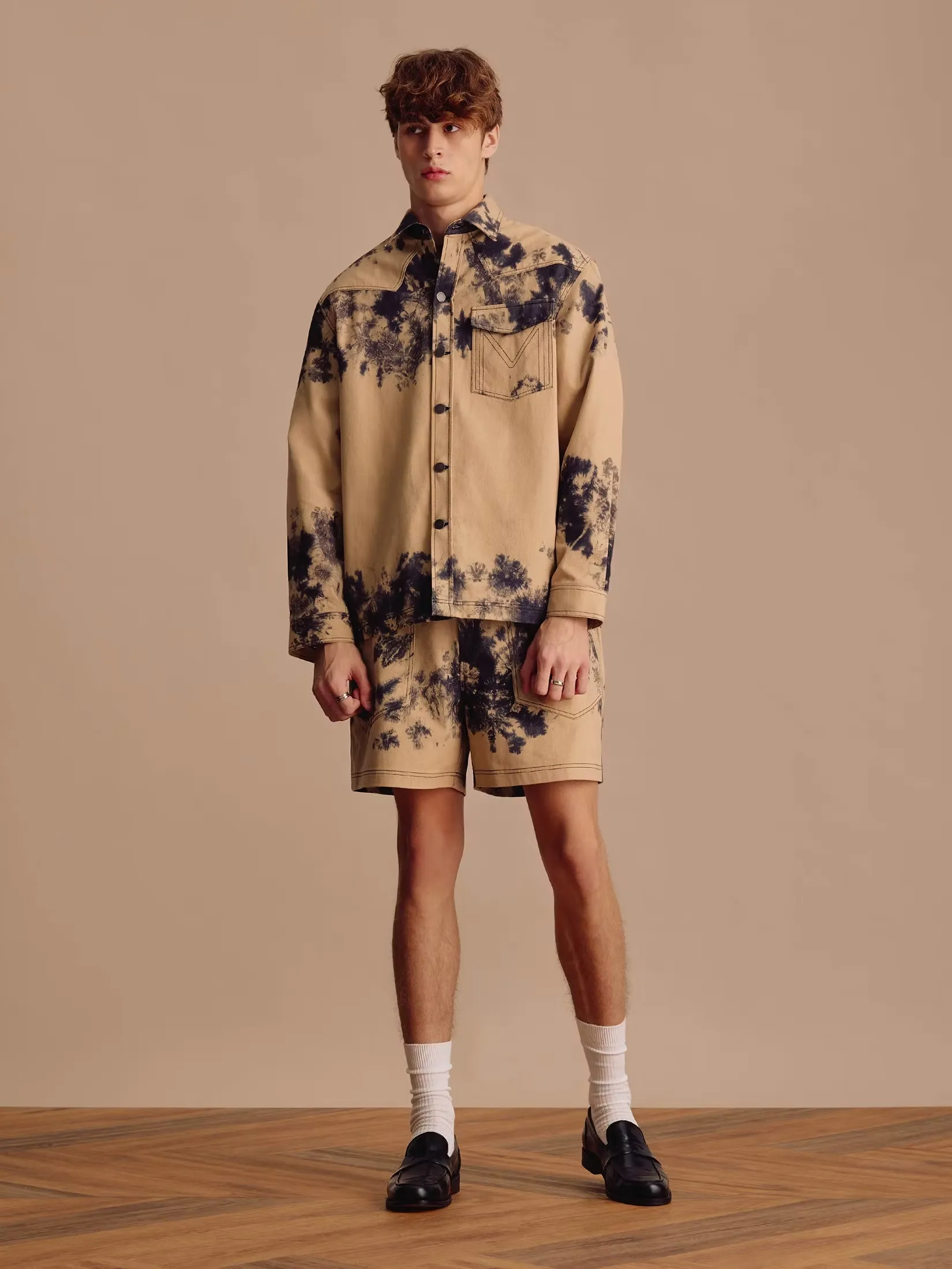 MOO [MOO 3/25] Tie-Dye Wild Shorts Print