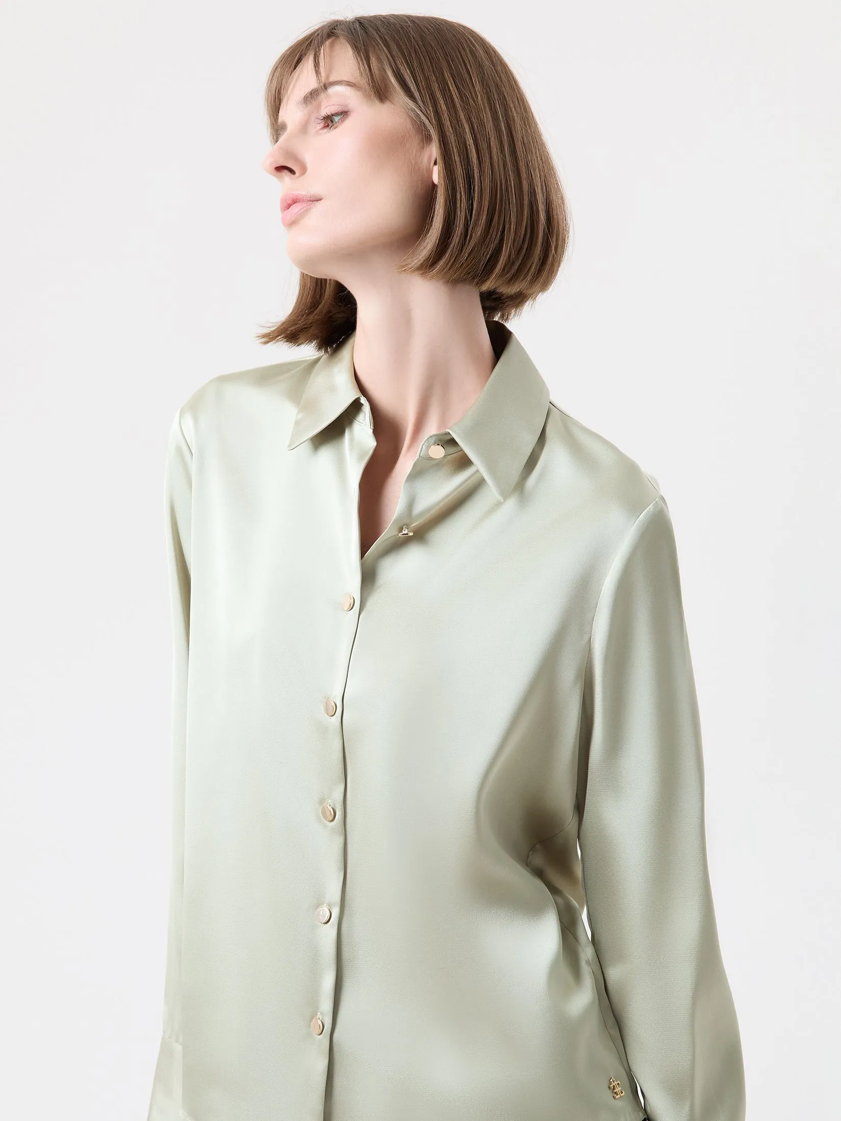 ESPADA Long Sleeve Shirt Woman Green