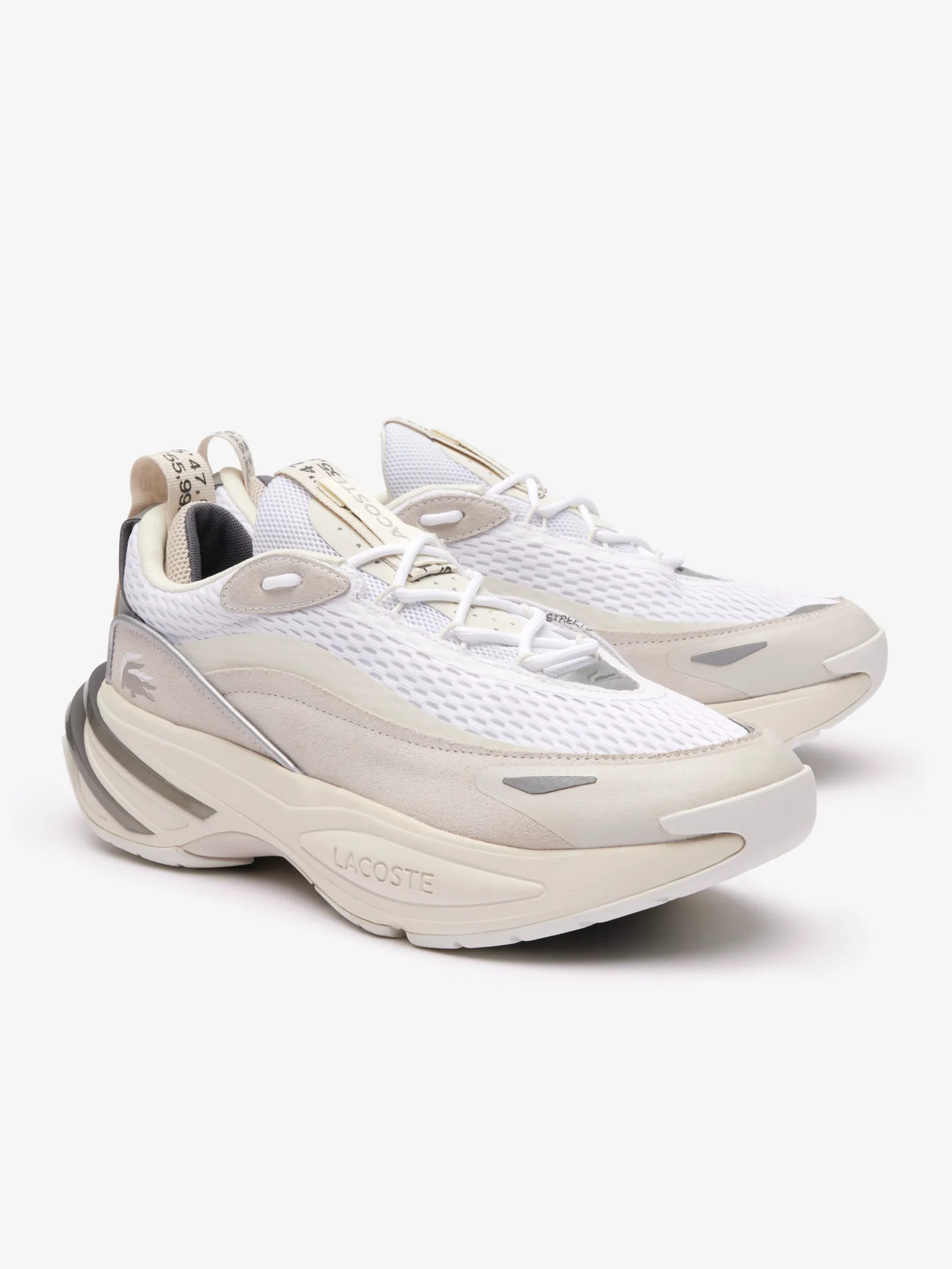 LACOSTE Men’s Lacoste Odyssa Textile Trainers White