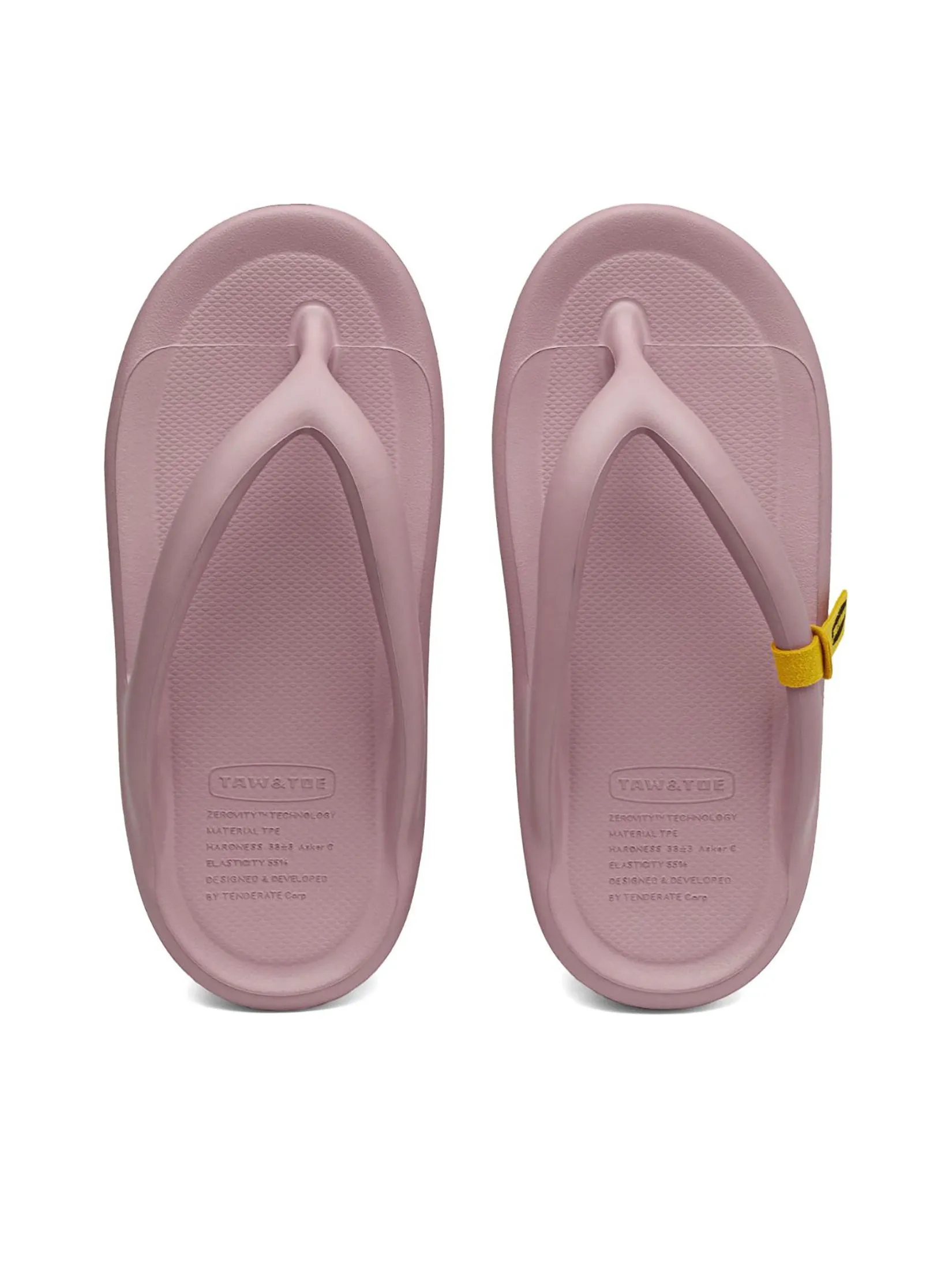 TAW&TOE Unisex Sandals Zerovity Flip Flop OG Misty Pink