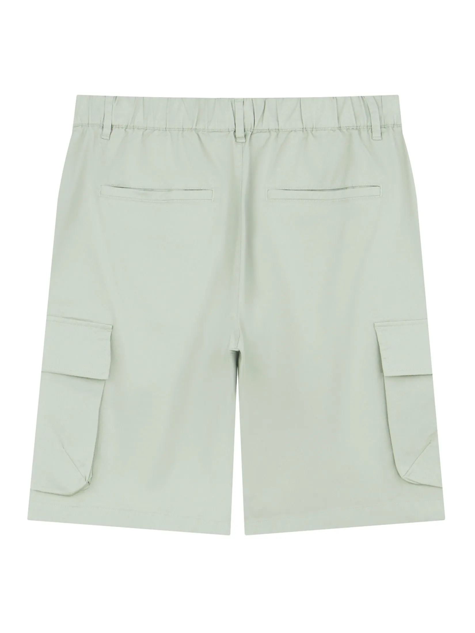GIORDANO Men's Relax Easy Care Cool Cargo Shorts Budding Green