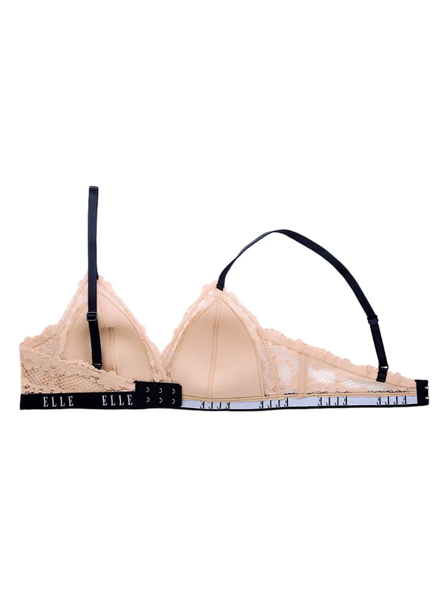 ELLE LINGERIE BRASSIERE PADDED BRA BEIGE