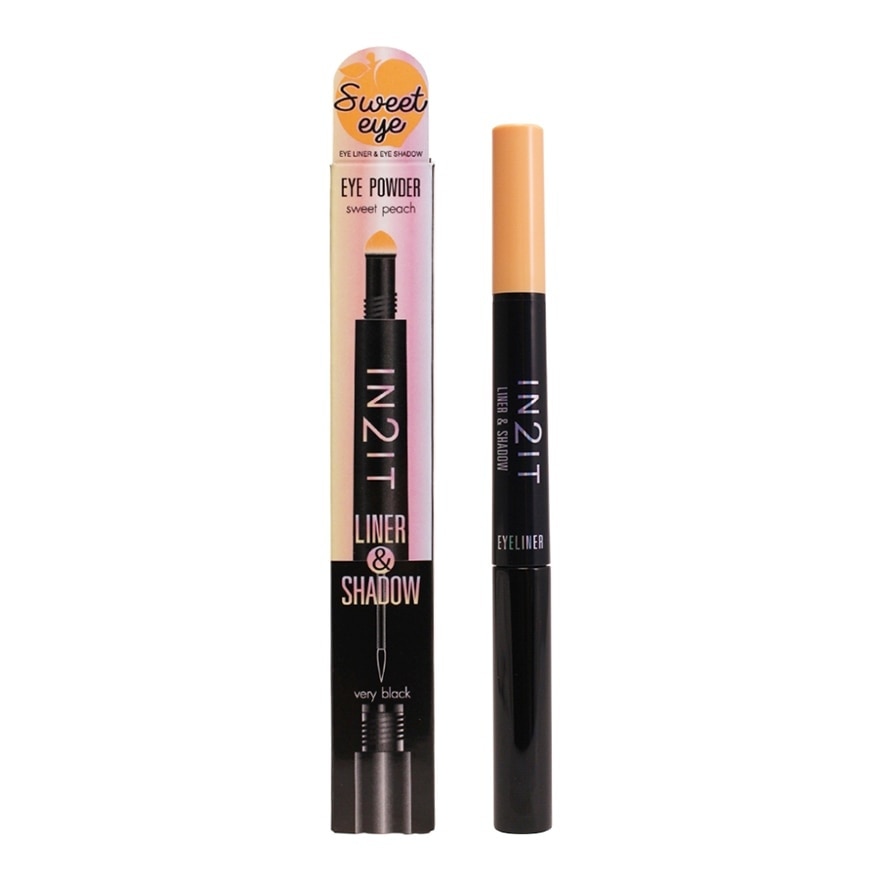 In2It Liner  Shadow 2g. 01 Black  Sweet Peach - Black, Sweet Peach
