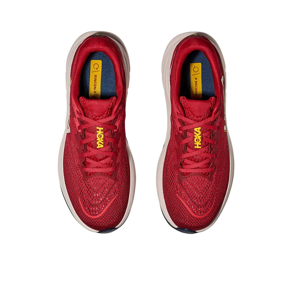 HOKA Rincon 4 Men Running Shoes Red - HO229SH134ELTH