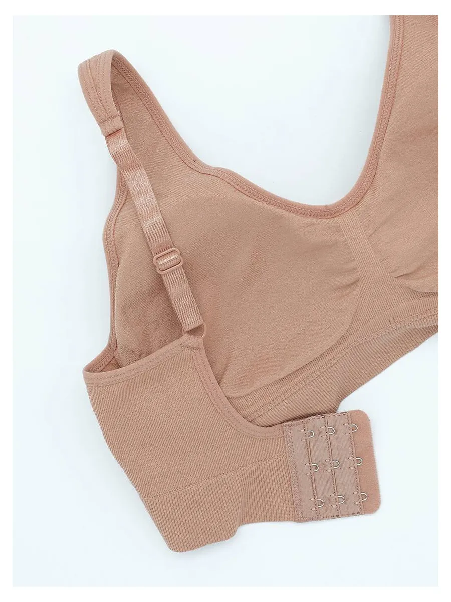 SABINA [Online Exclusive]  Habpy lady Wireless Bra - Tan