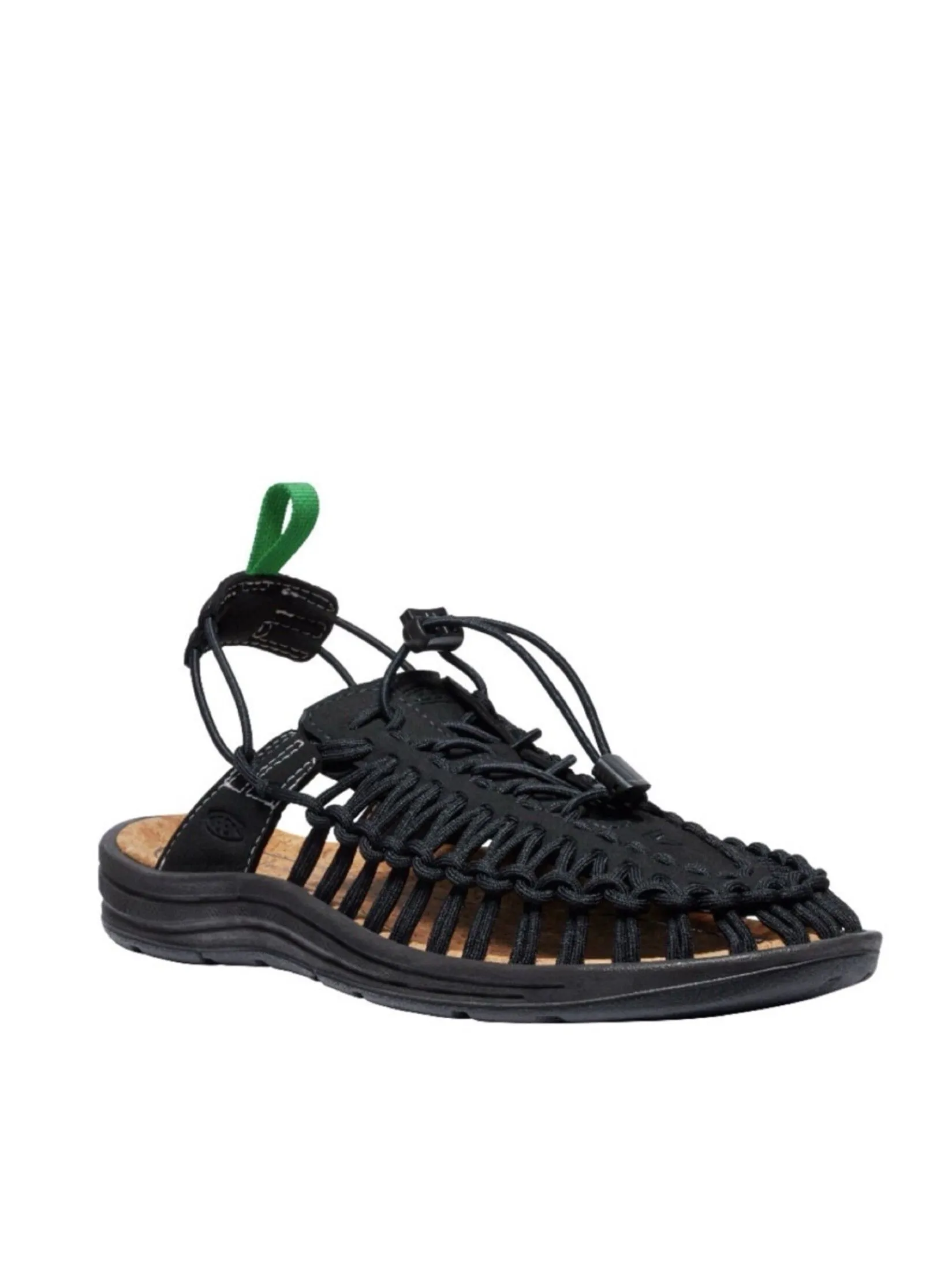 KEEN Men's Sandals UNEEK II CONVERTIBLE (BLACK/JOLLY GREEN)