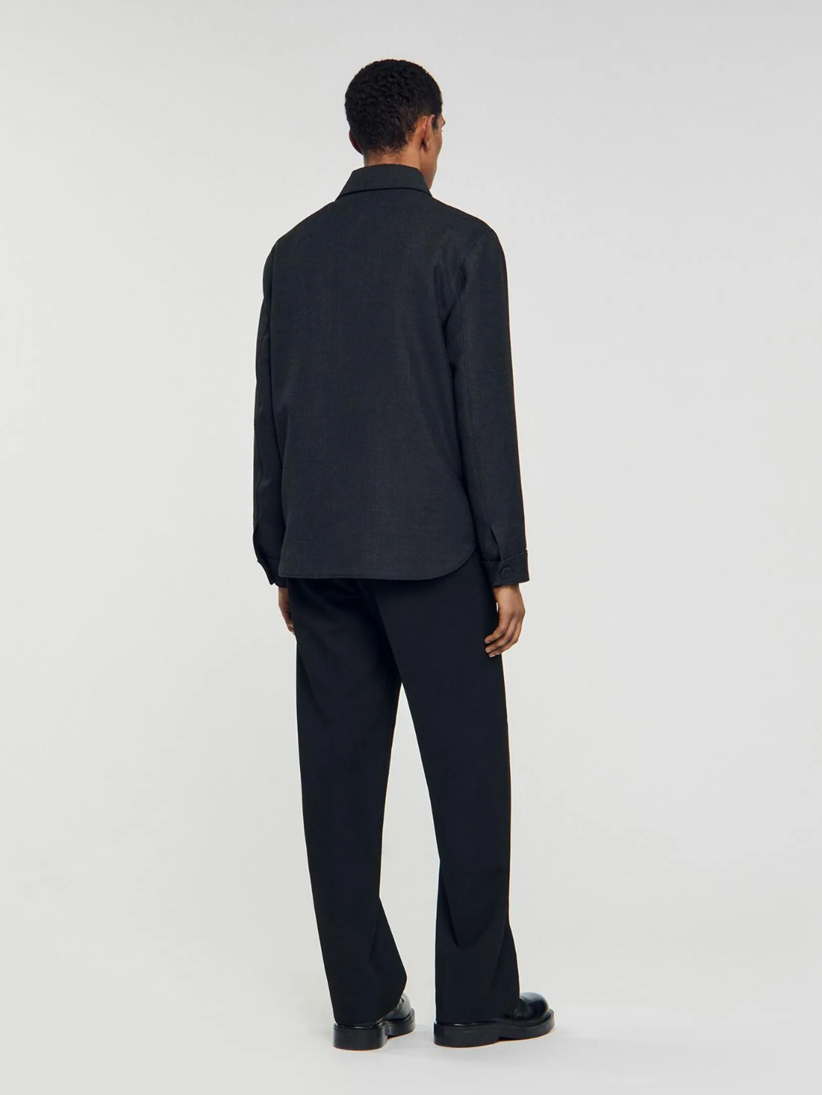 SANDRO Wool Overshirt