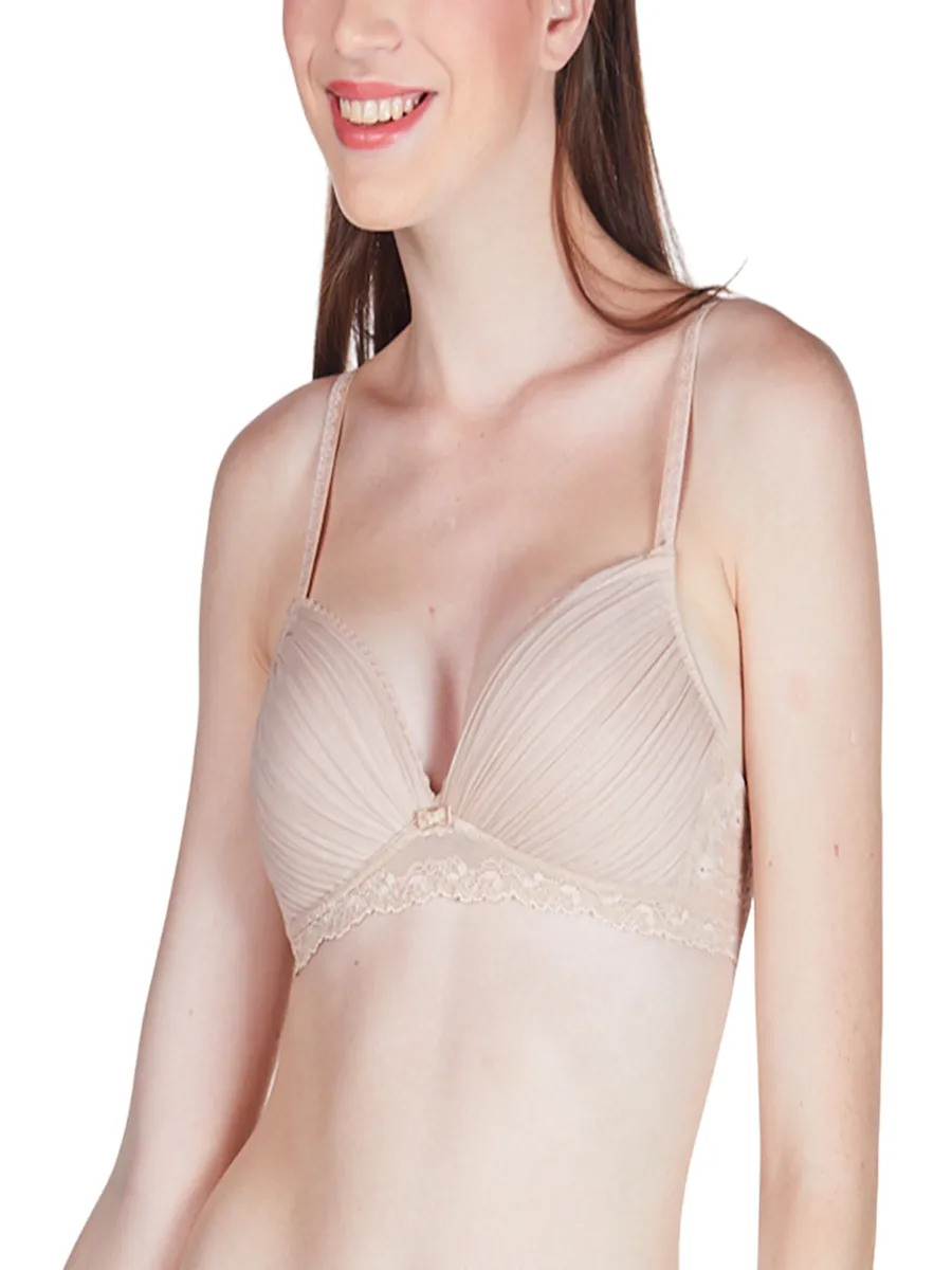 ELLE LINGERIE BRASSIERE MOULDED BRA LB6721BE BEIGE