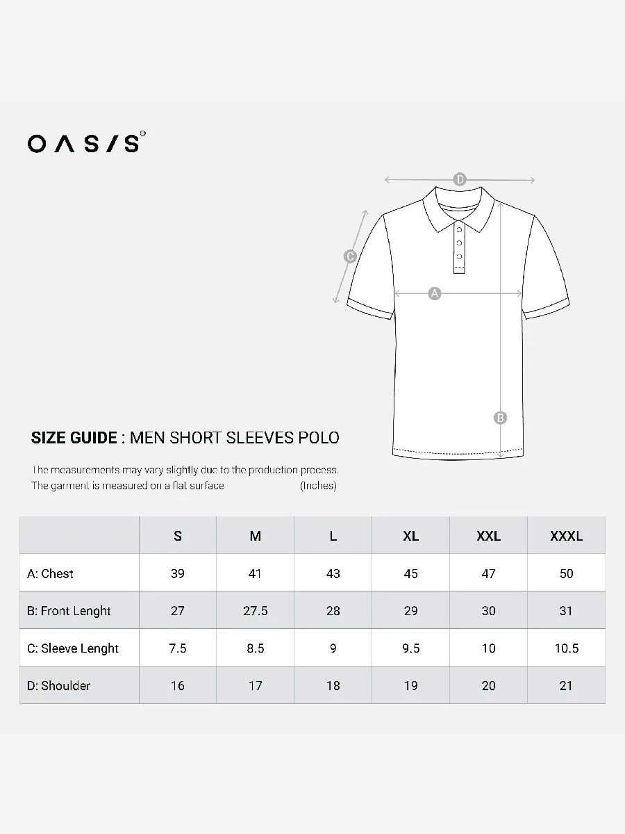 OASIS Men's short sleeve polo shirt White