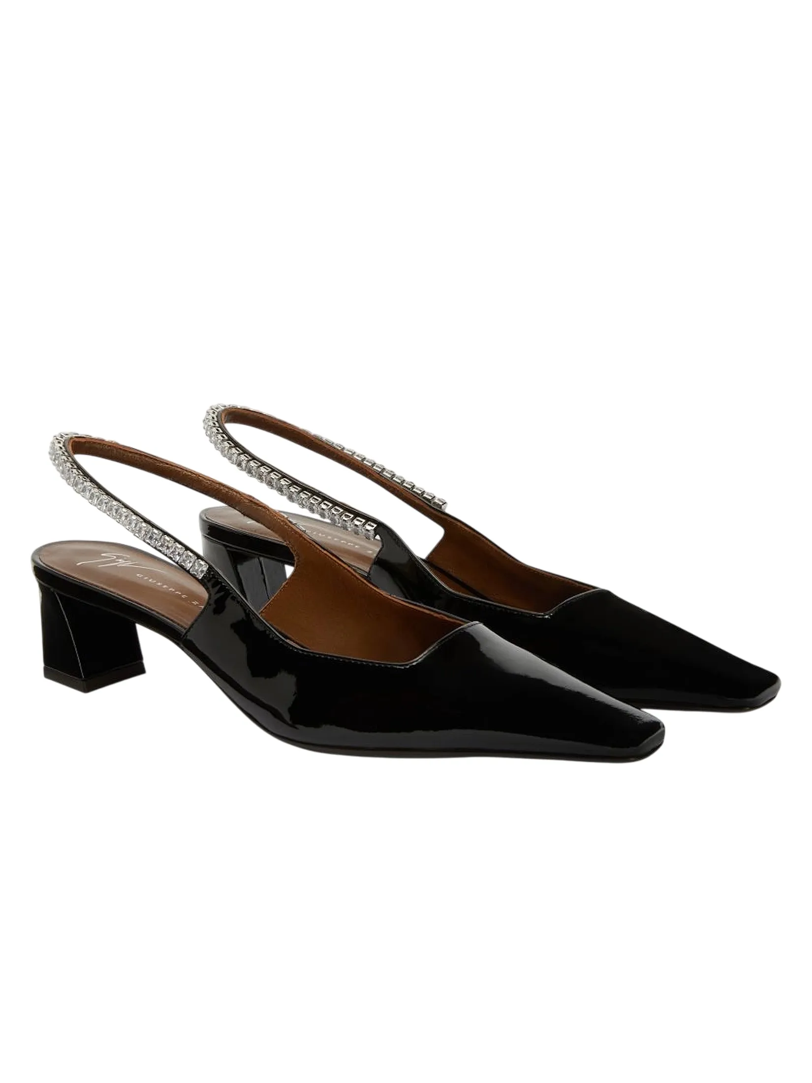 GIUSEPPE ZANOTTI Women Sandals THE BRENDHA CRYSTAL 45 NERO