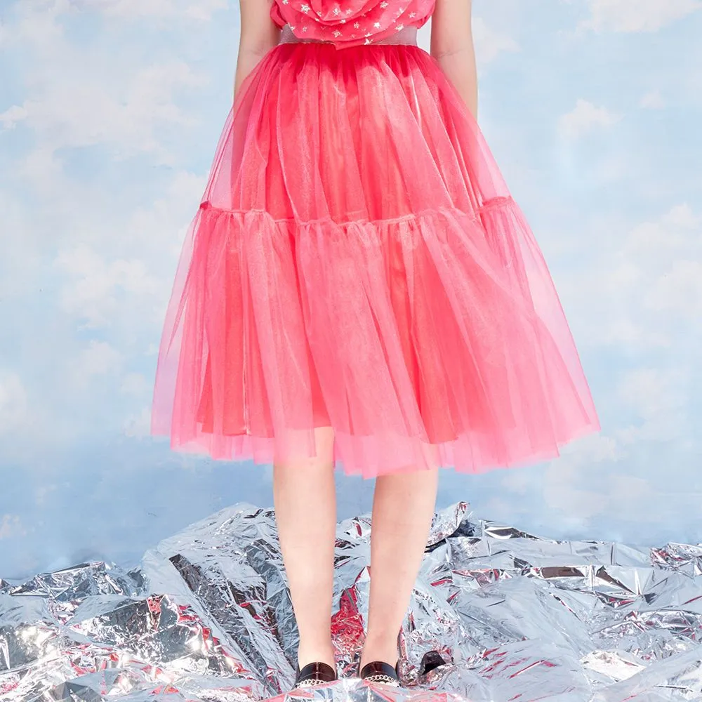 ICONIC NEON PINK TULLE SKIRT