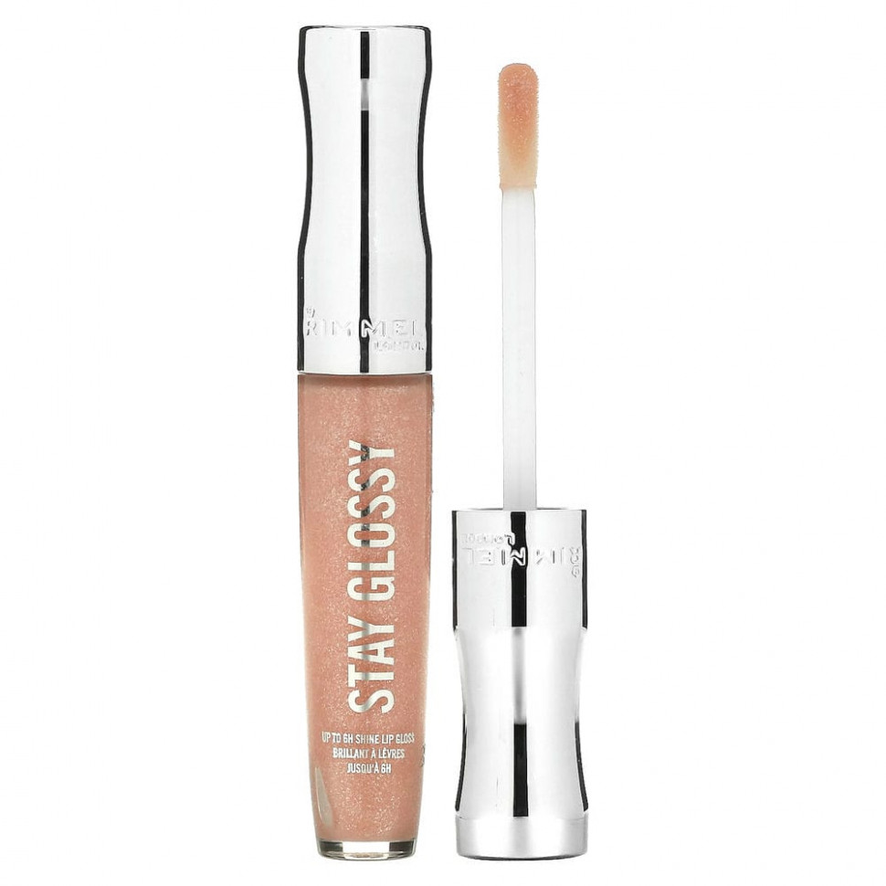 Rimmel London, Stay Glossy, блеск для губ, оттенок 110 Dorchester Rose, 5,5 мл (0,18 жидк. унции) - RIM-24348-110 Дорчестерская роза