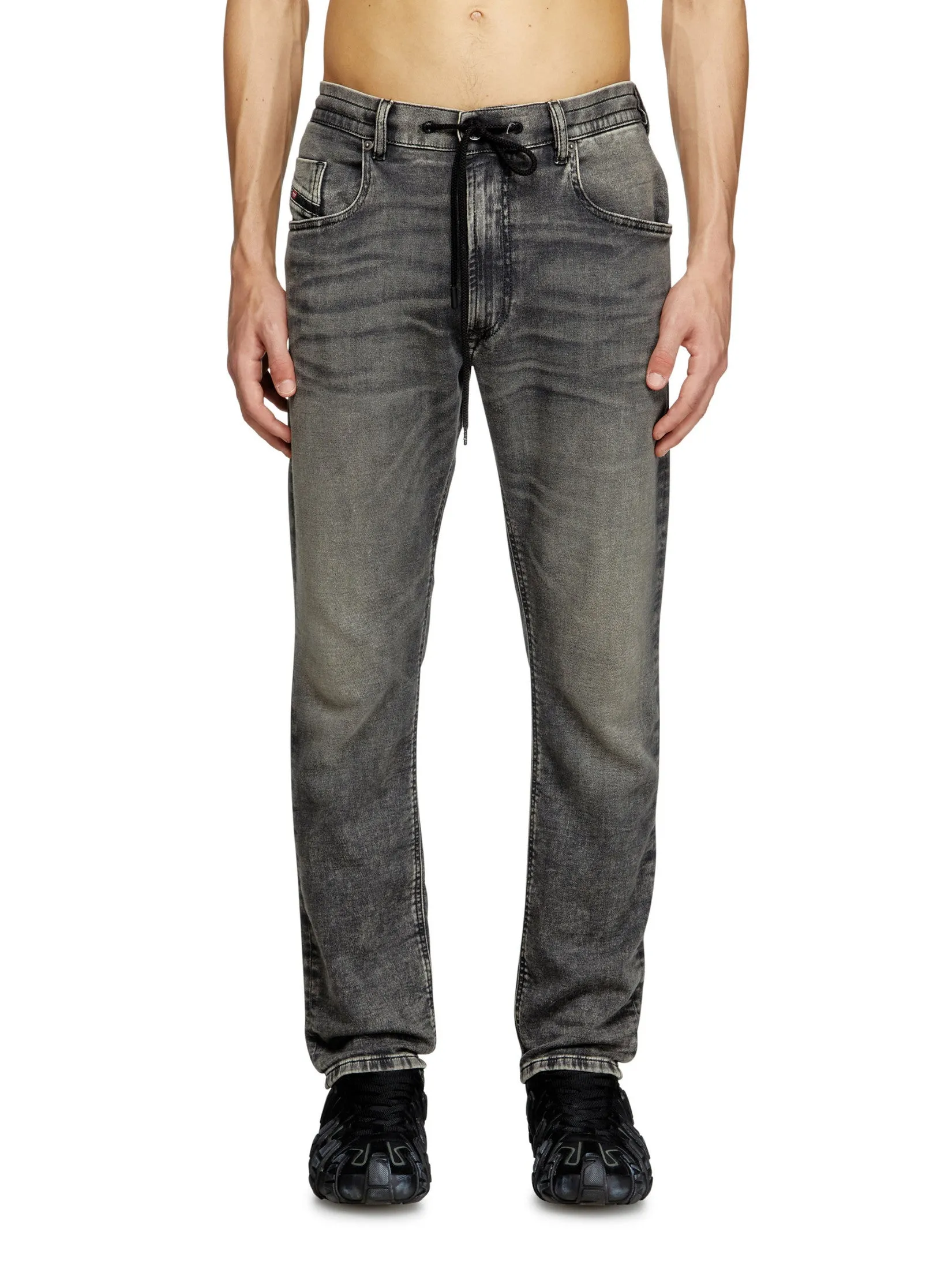 DIESEL Men 2032 D-KROOLEY-B JOGG Swe Jeans Pants Grey