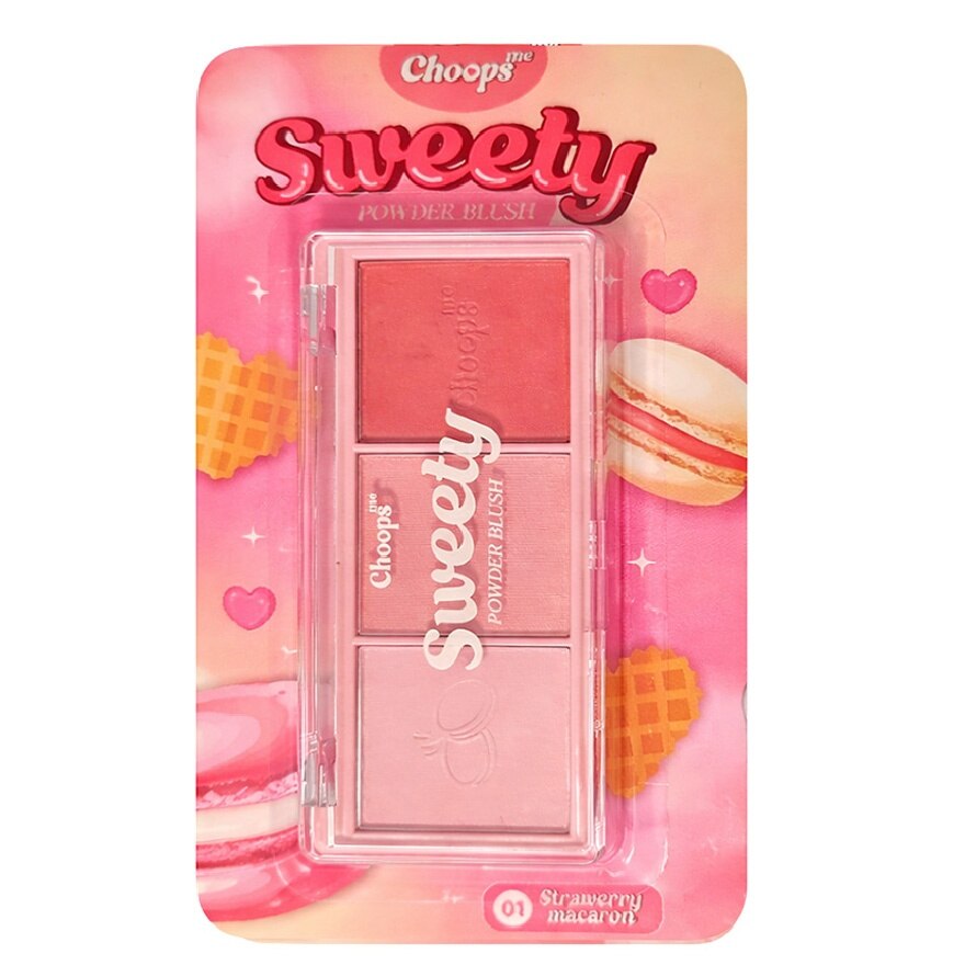 #Choops Me Sweety Powder Blush 9g 01 - 02 Caramel Butter