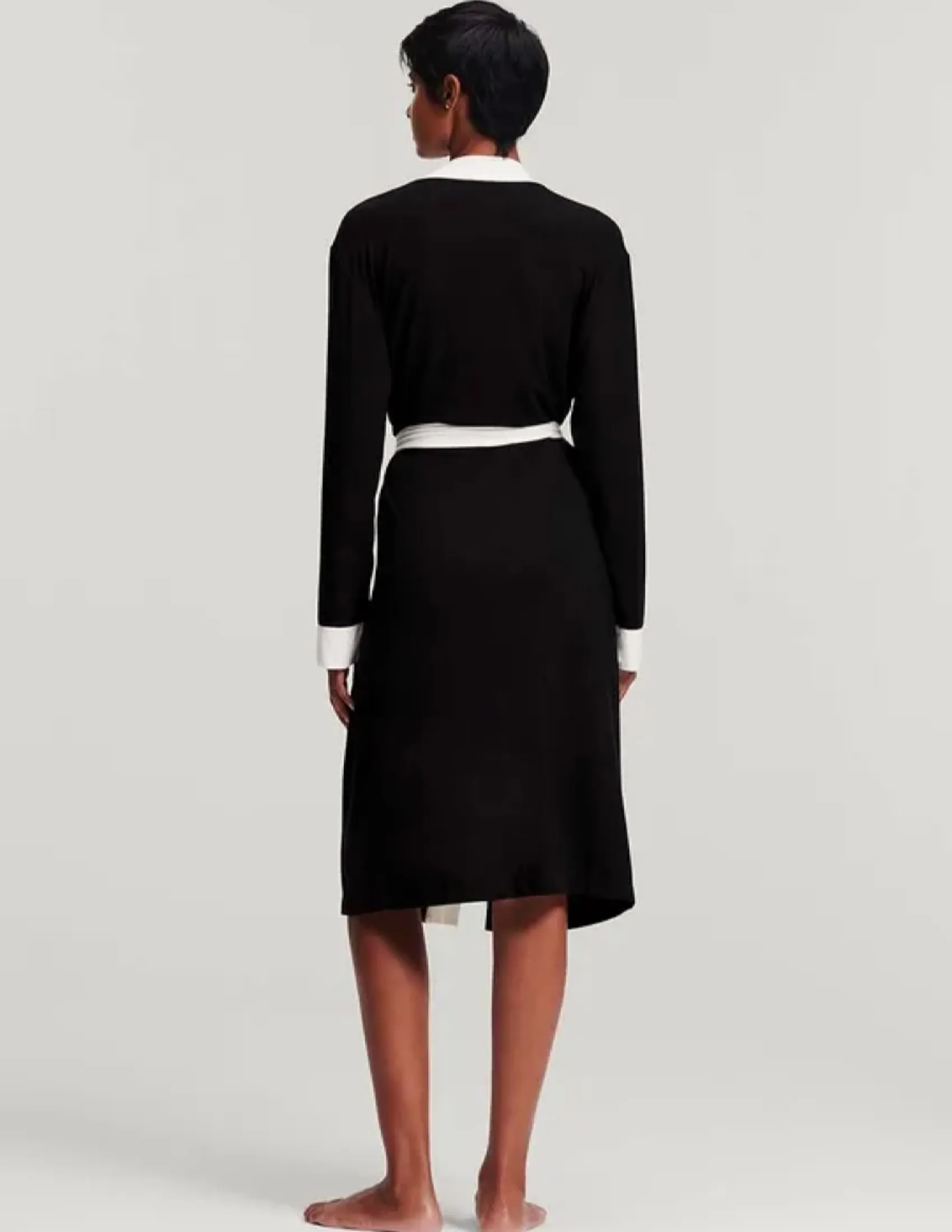 KARL LAGERFELD RTW-1 LOGO DRESSING WOMEN GOWN BLACK