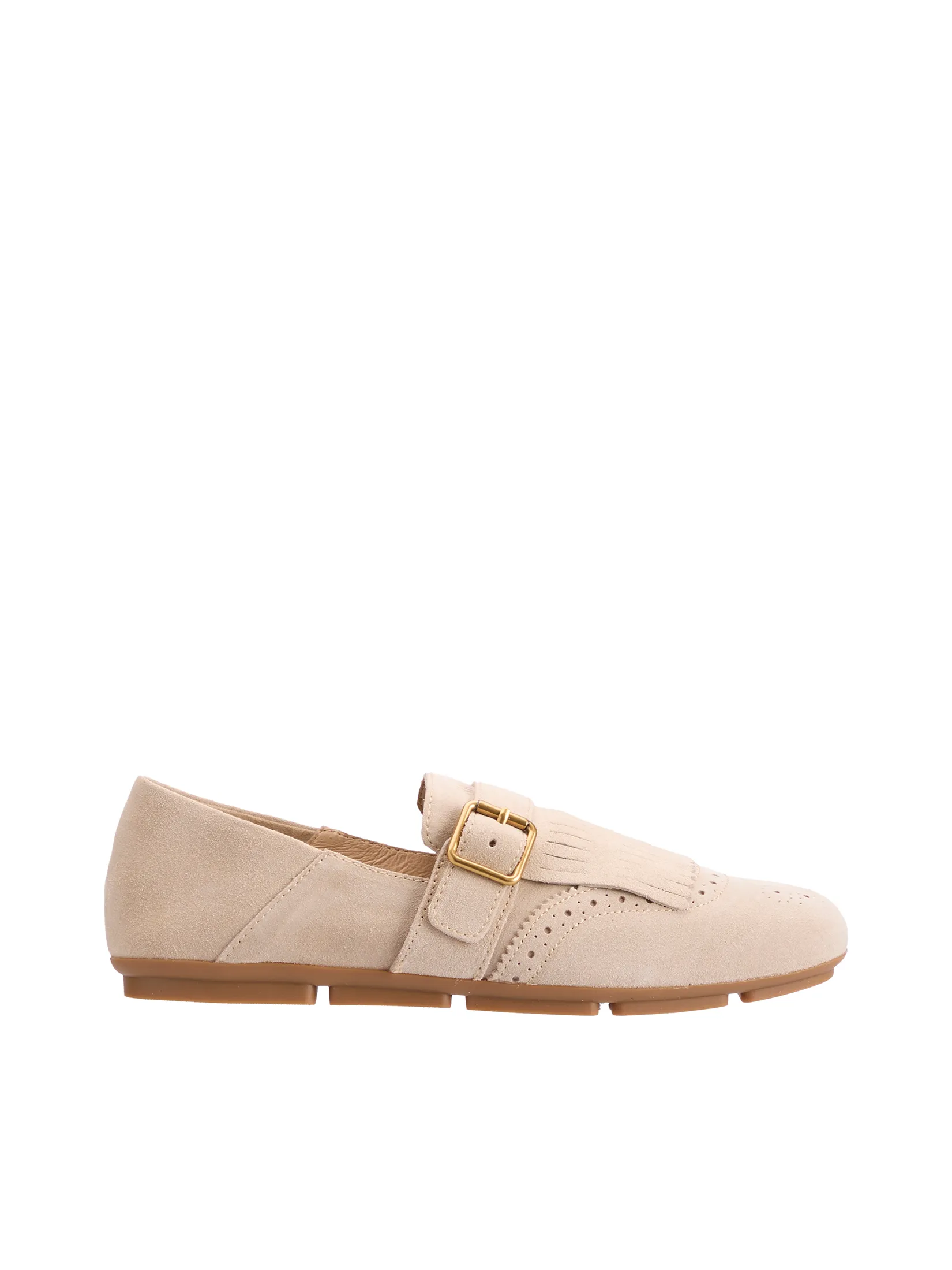 STACCATO Women Loafers Fringe Detailing Khaki Beige