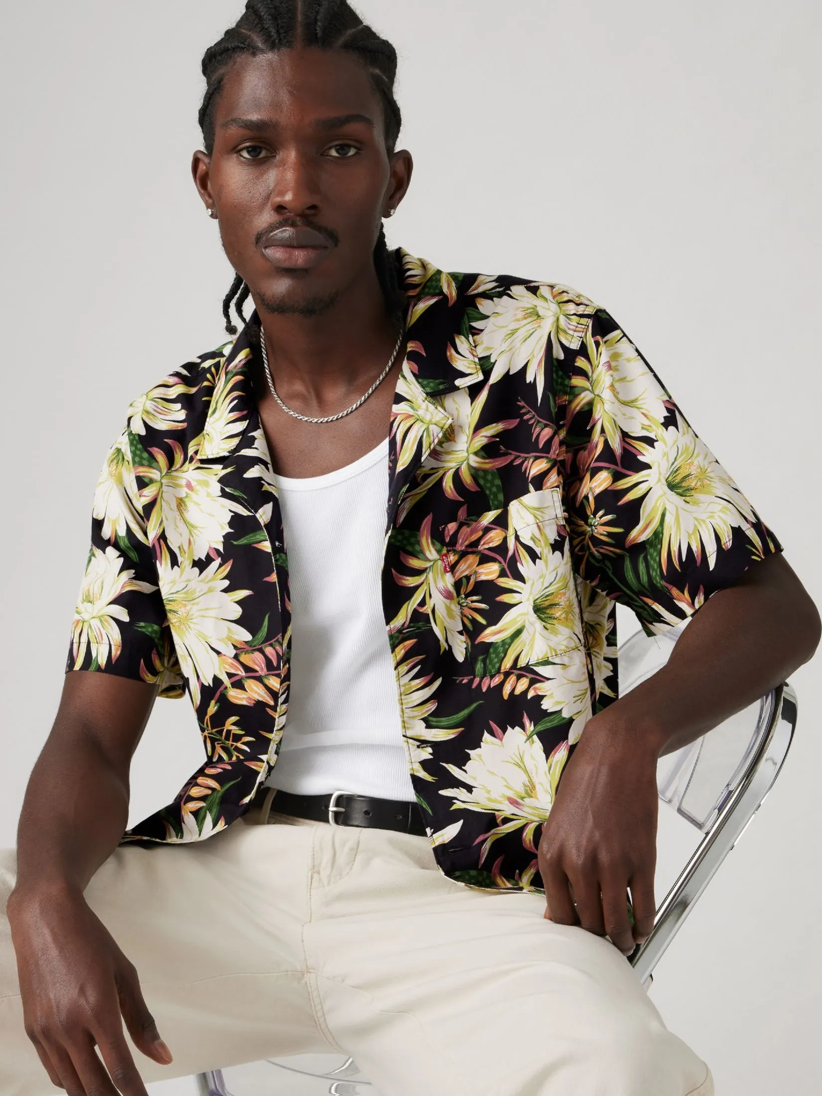 LEVI'S Men’s Sunset Camp Shirt Multi-Color