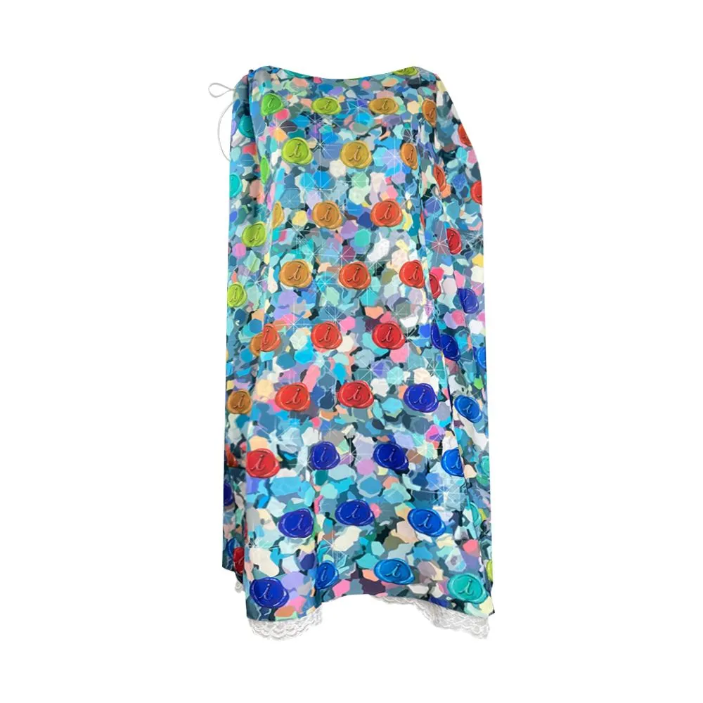 ICONIC BLUE FLORID DRESS MODEL FLORID DRESS 6787