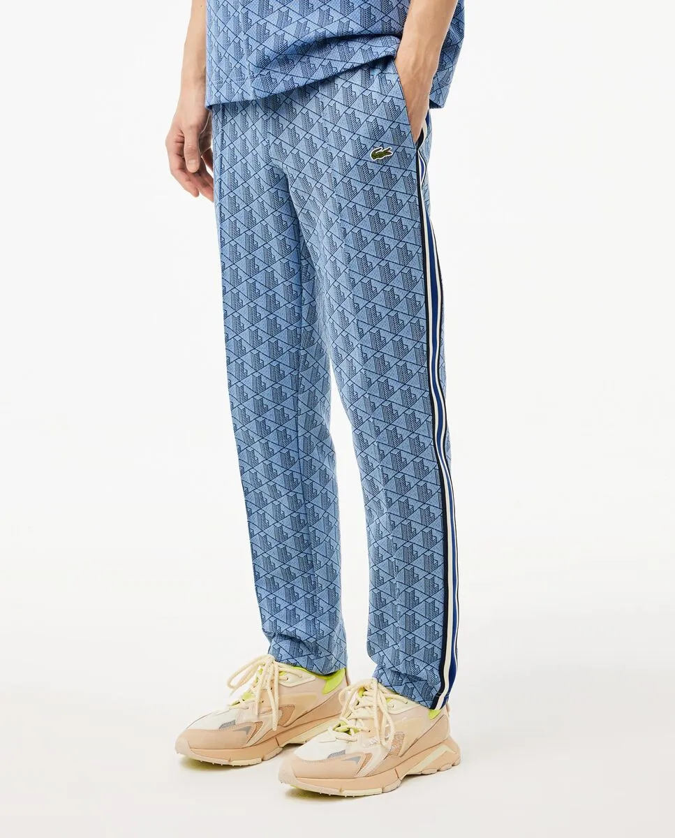 LACOSTE Paris Monogram Sweatpants Blue