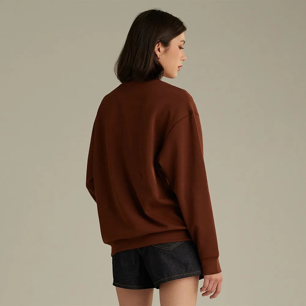 MC JEANS Sweater Unisex Sweater Brown MSWP012