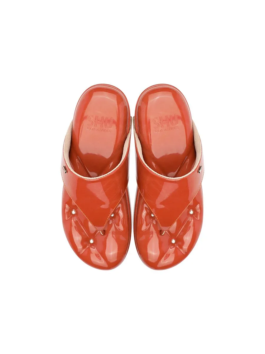 SHU WOMEN  SOFASHOES 2.5" CLASSY - GLOSSY THAI MILK TEA