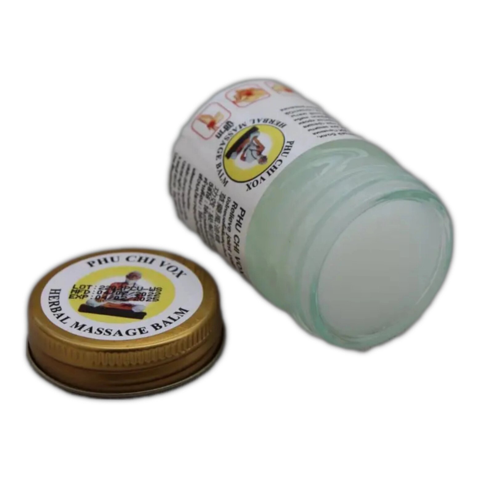 Тайский бальзам белый Phu Chi Vox Herbal Massage Balm White, 50 мл.