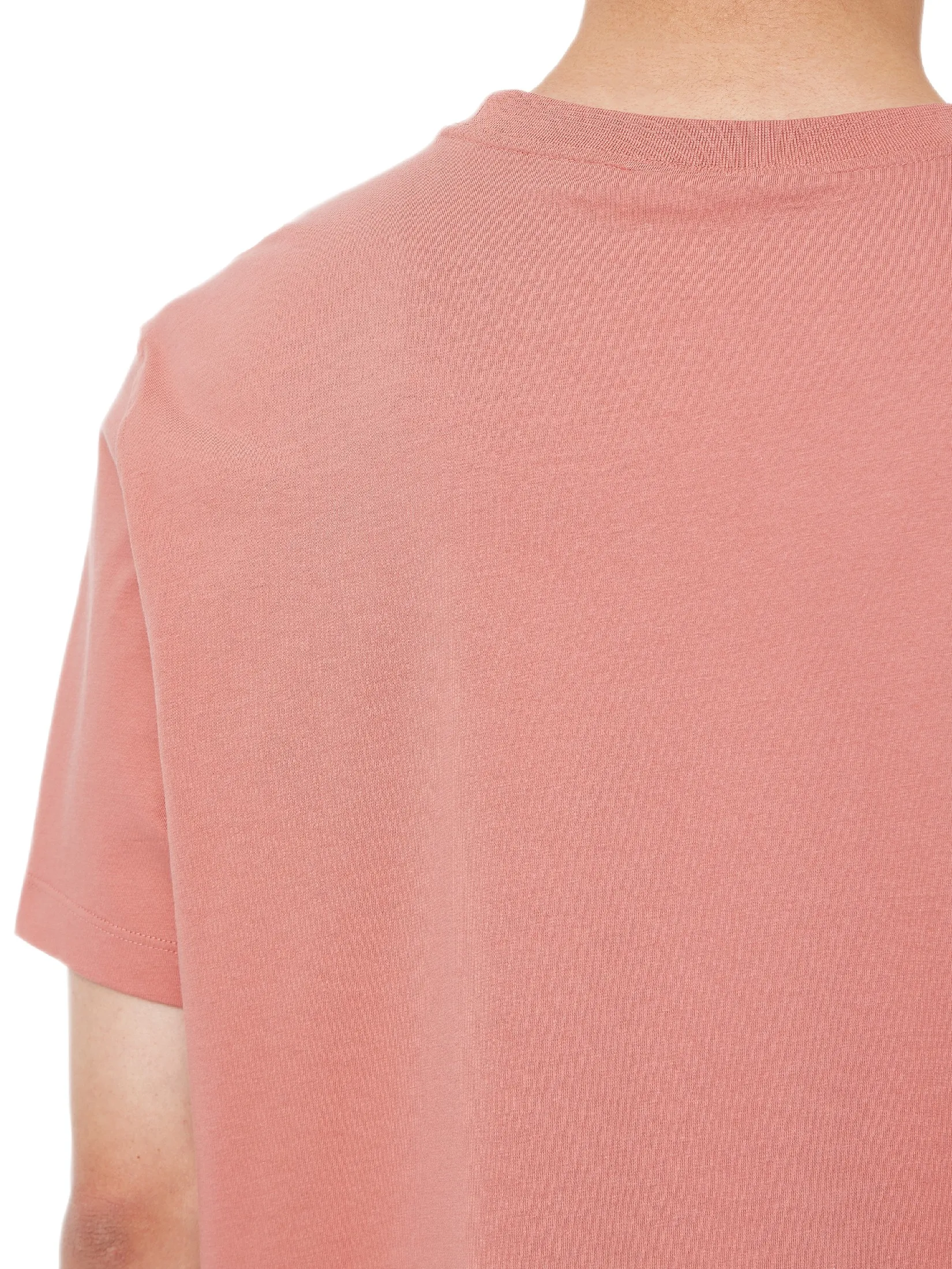 CALVIN KLEIN Men s Easy Fit Small Chain Stitch Logo Short Sleeve T-Shirt Rose