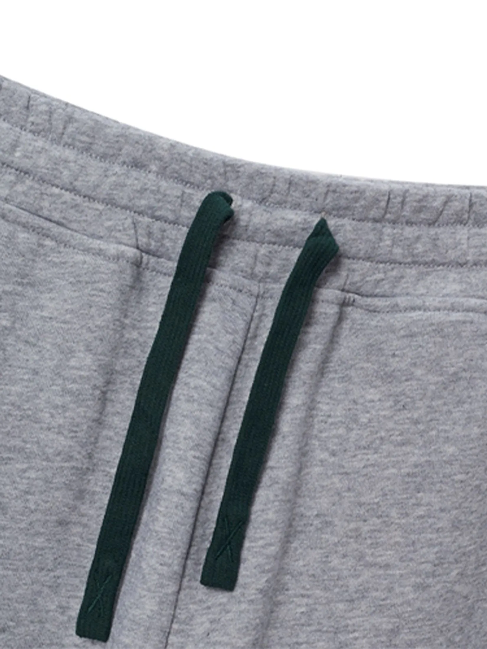 GIORDANO Men's Relaxed French Terry Drawstring Shorts (Snoopy) Heather Grey