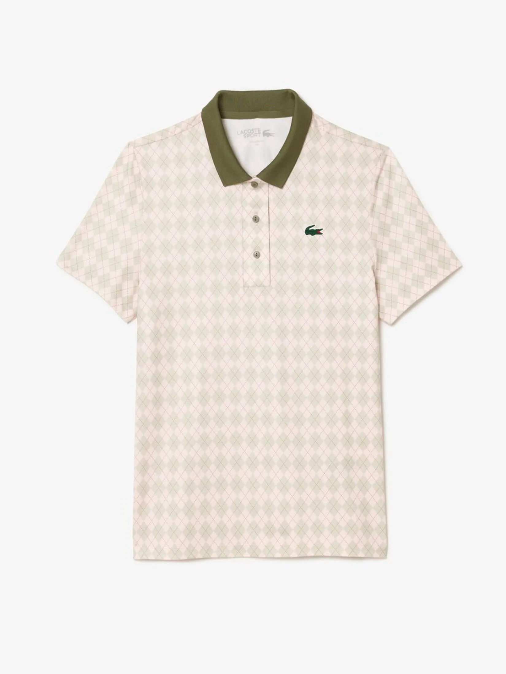 LACOSTE Regular Fit UV Protect Golf Polo Shirt Pink