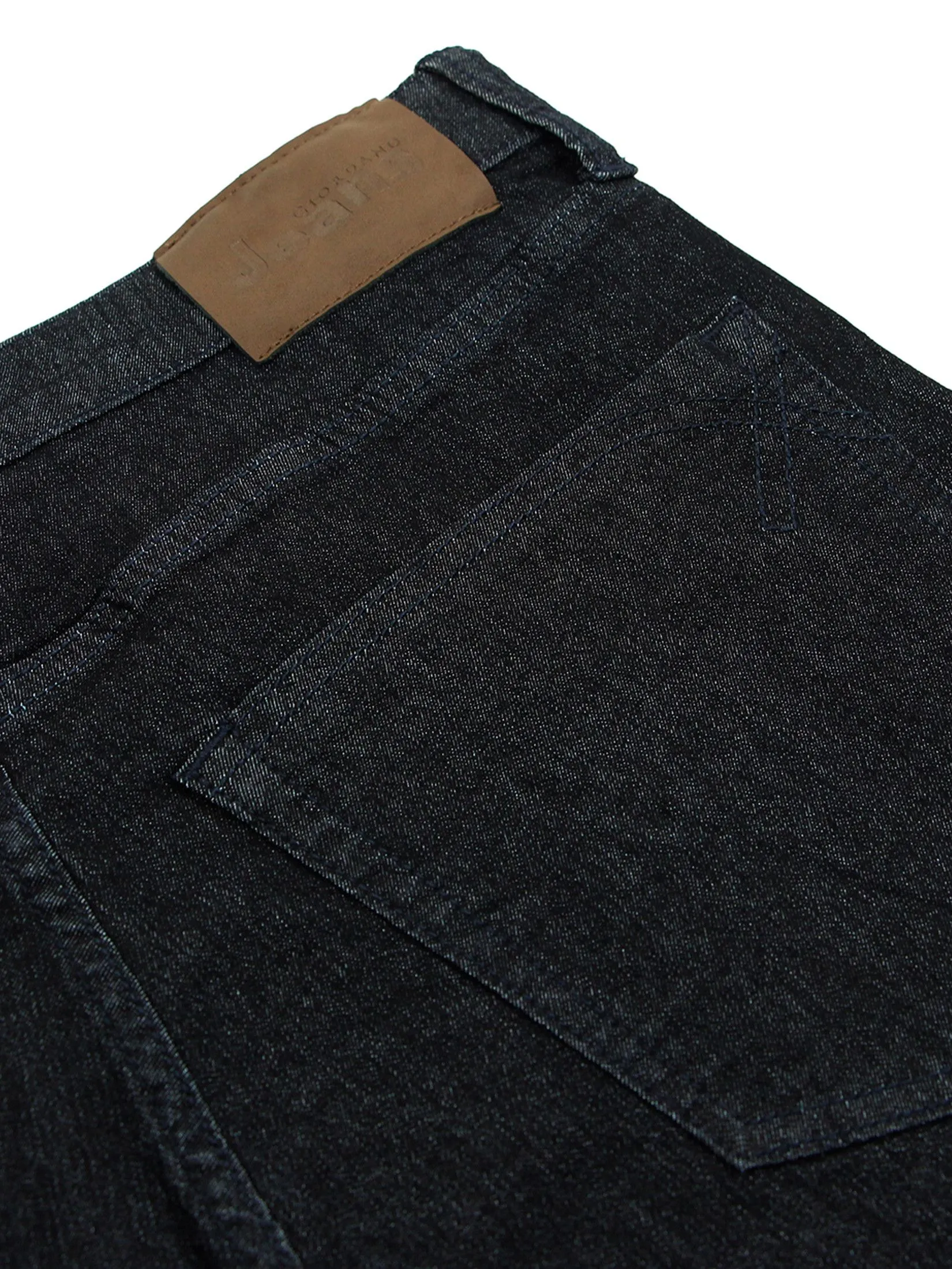 GIORDANO Men's Slim Stretch Denim Jeans (180° Elastic Waist)