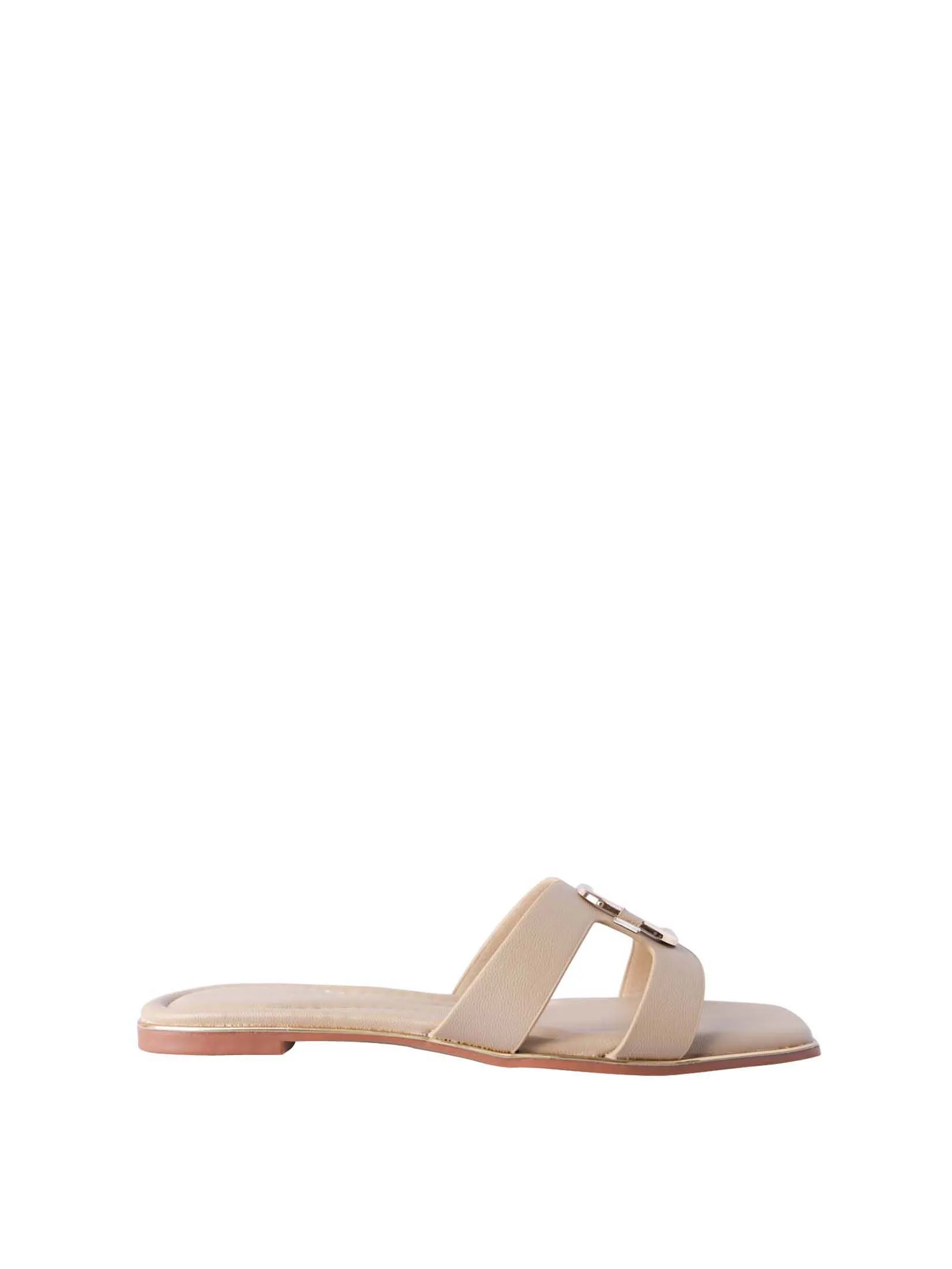VILLAINS SF LIORA Women's Comfort Flat Sandals BEIGE