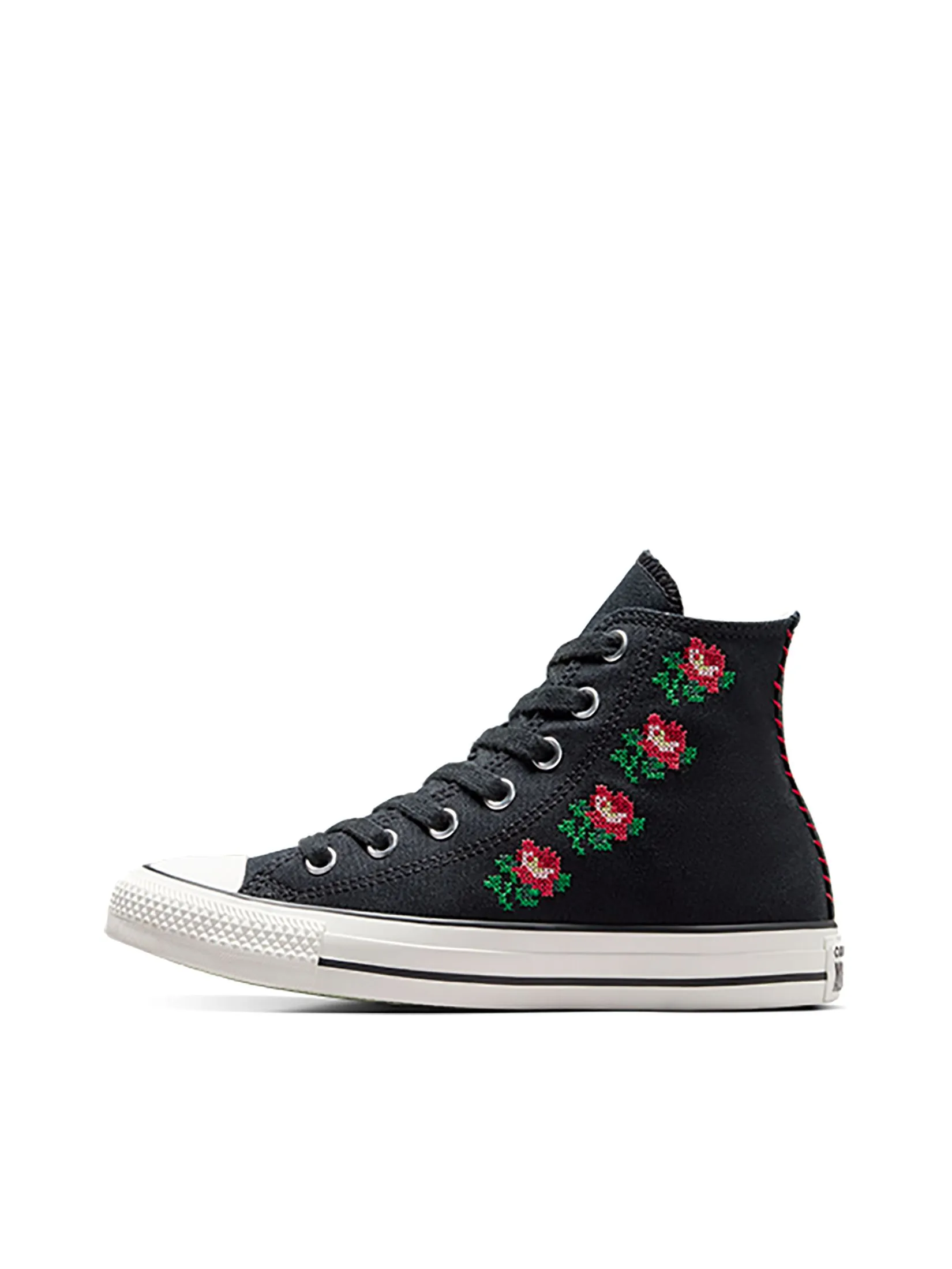 CONVERSE Women Sneakers Ctas Spring Refresh: Floral Hi Black Black/Lt Jellyfish Jitter/Surplus Mint