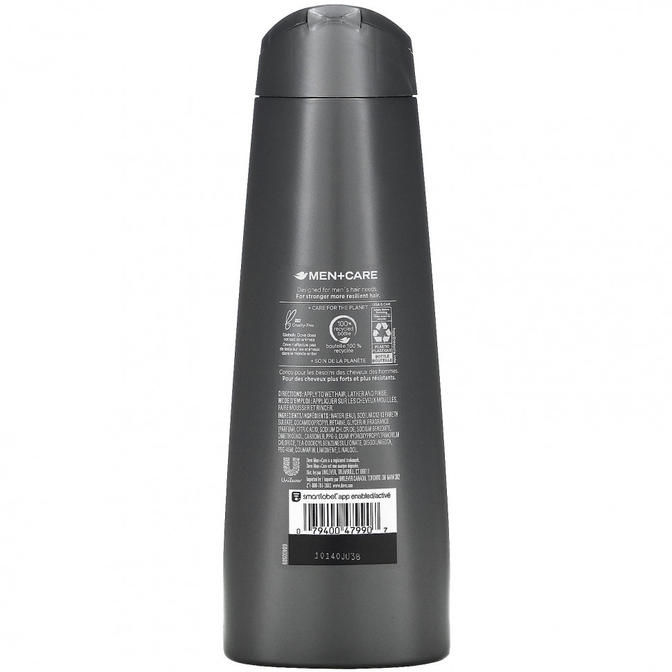 Dove, Men + Care, шампунь и кондиционер 2 в 1, защита волос, 355 мл (12 жидк. Унций)