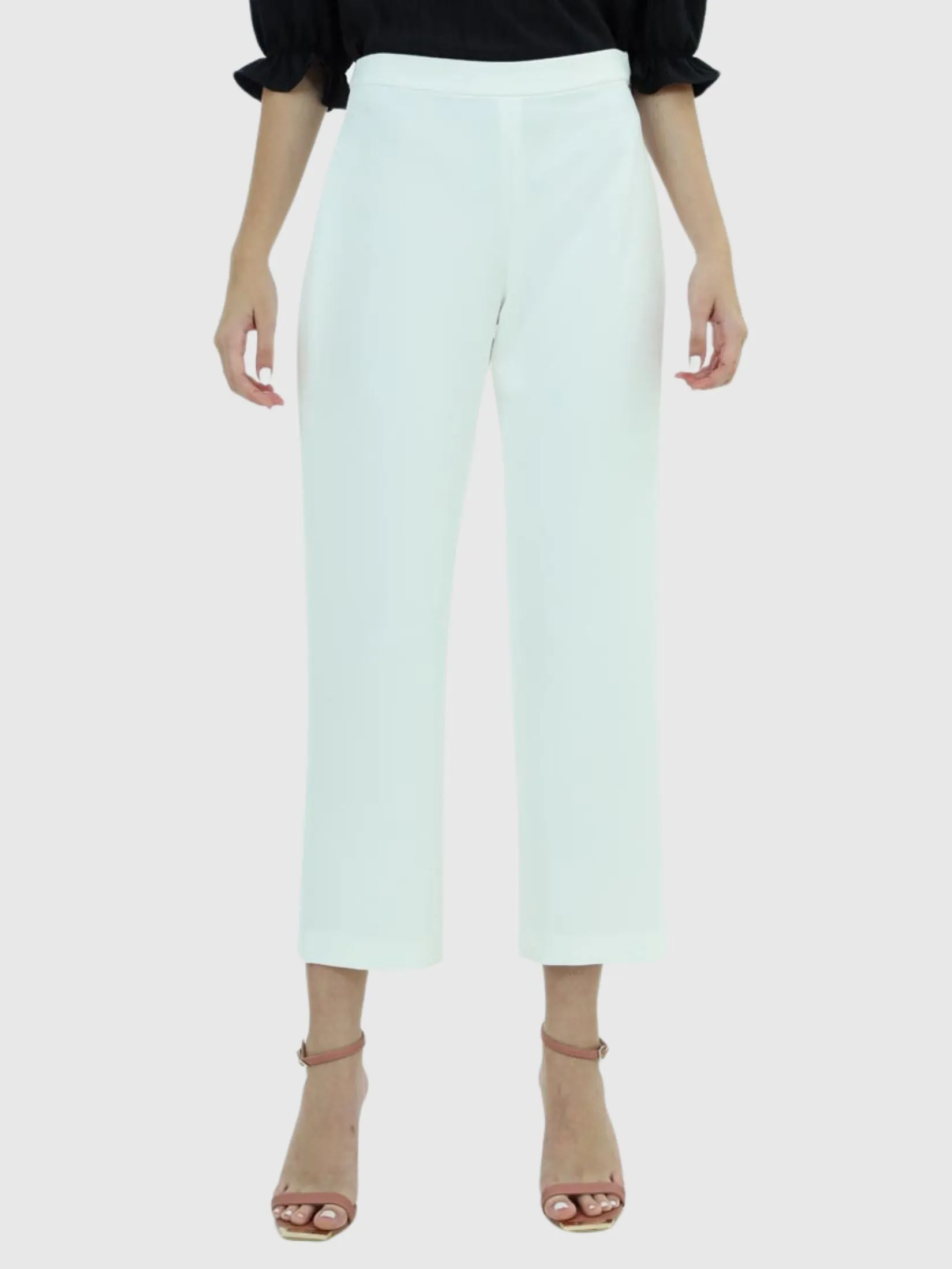 VERONIQA Women Pants Trousers Suiting Spendex Off White