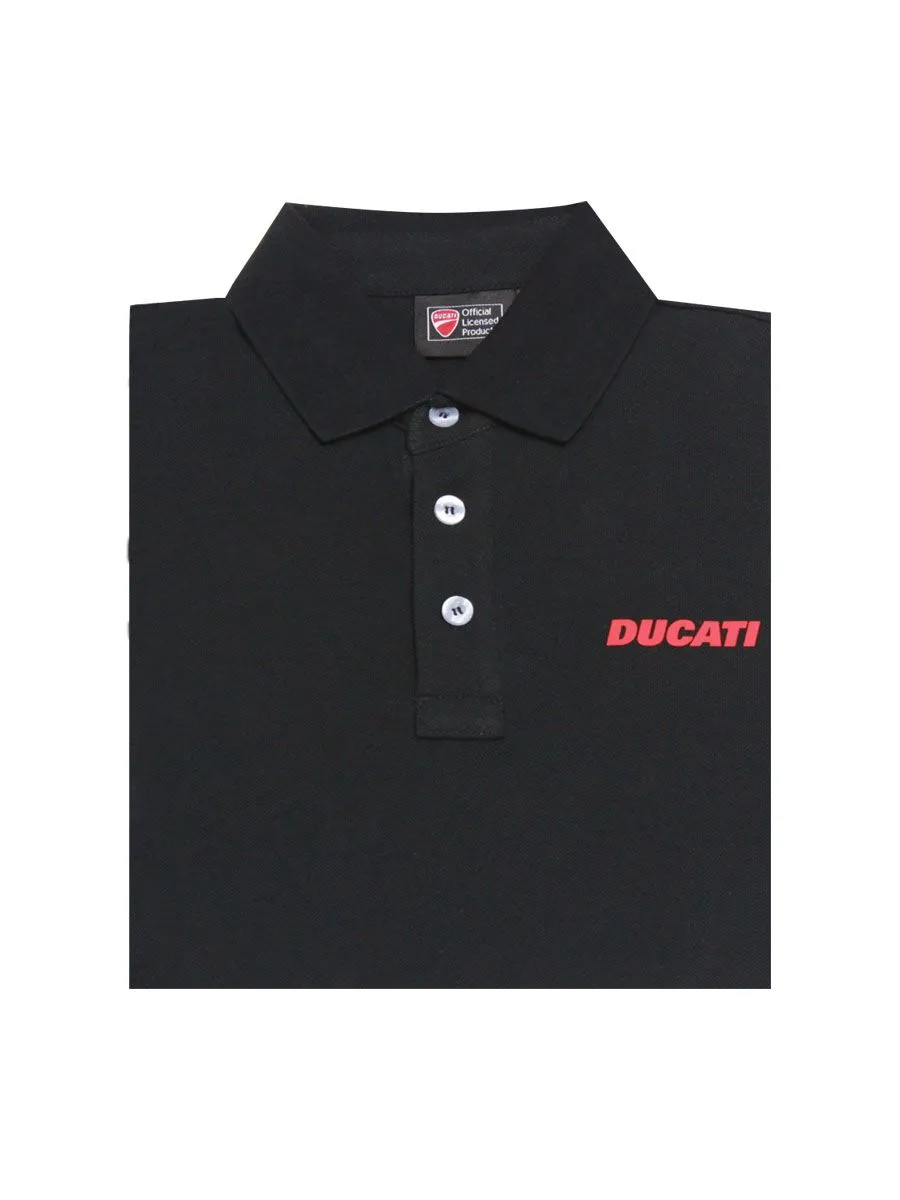 DUCATI Black POLO-shirt for men DCT52 043