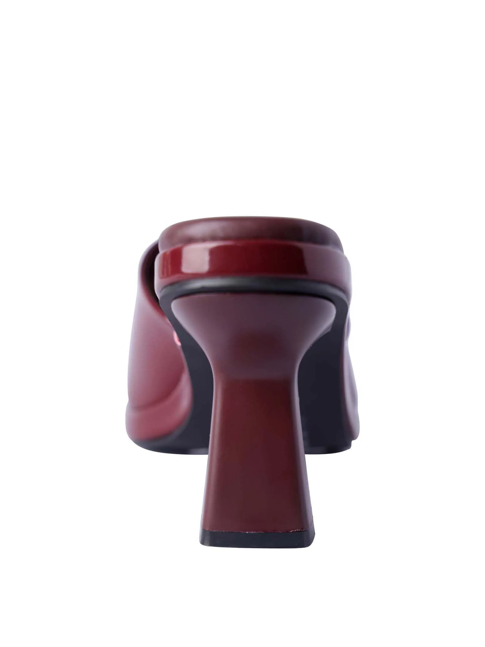 VILLAINS SF GENTLE BREEZE Women's Heeled Sandals BURGUNDY PATENT