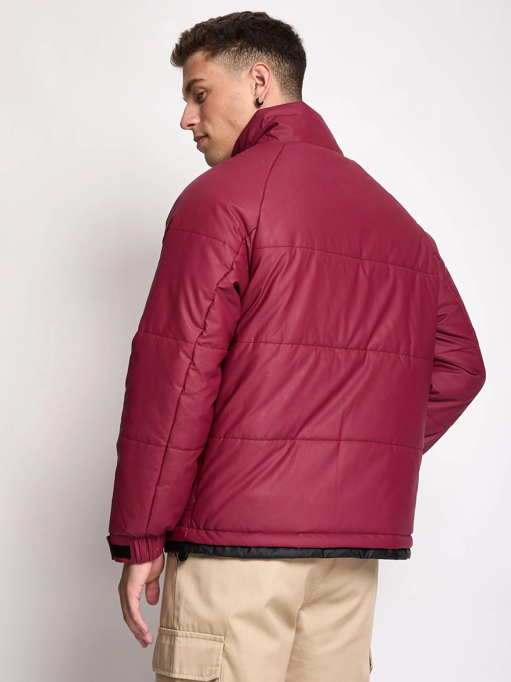 PACIFIC UNION Men Puffer Jacket Hooded